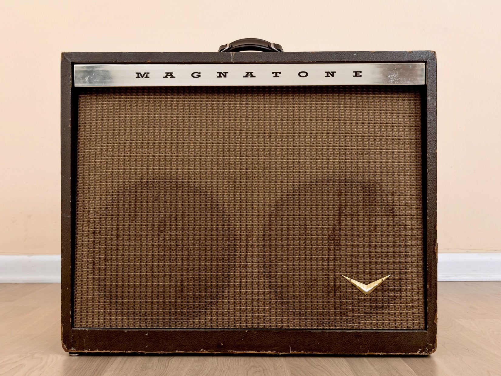 1959 Magnatone 260 Vintage 2x12 Tube Guitar Amp, Serviced w/ Pitch Shifting Vibrato, Oxford 12K5