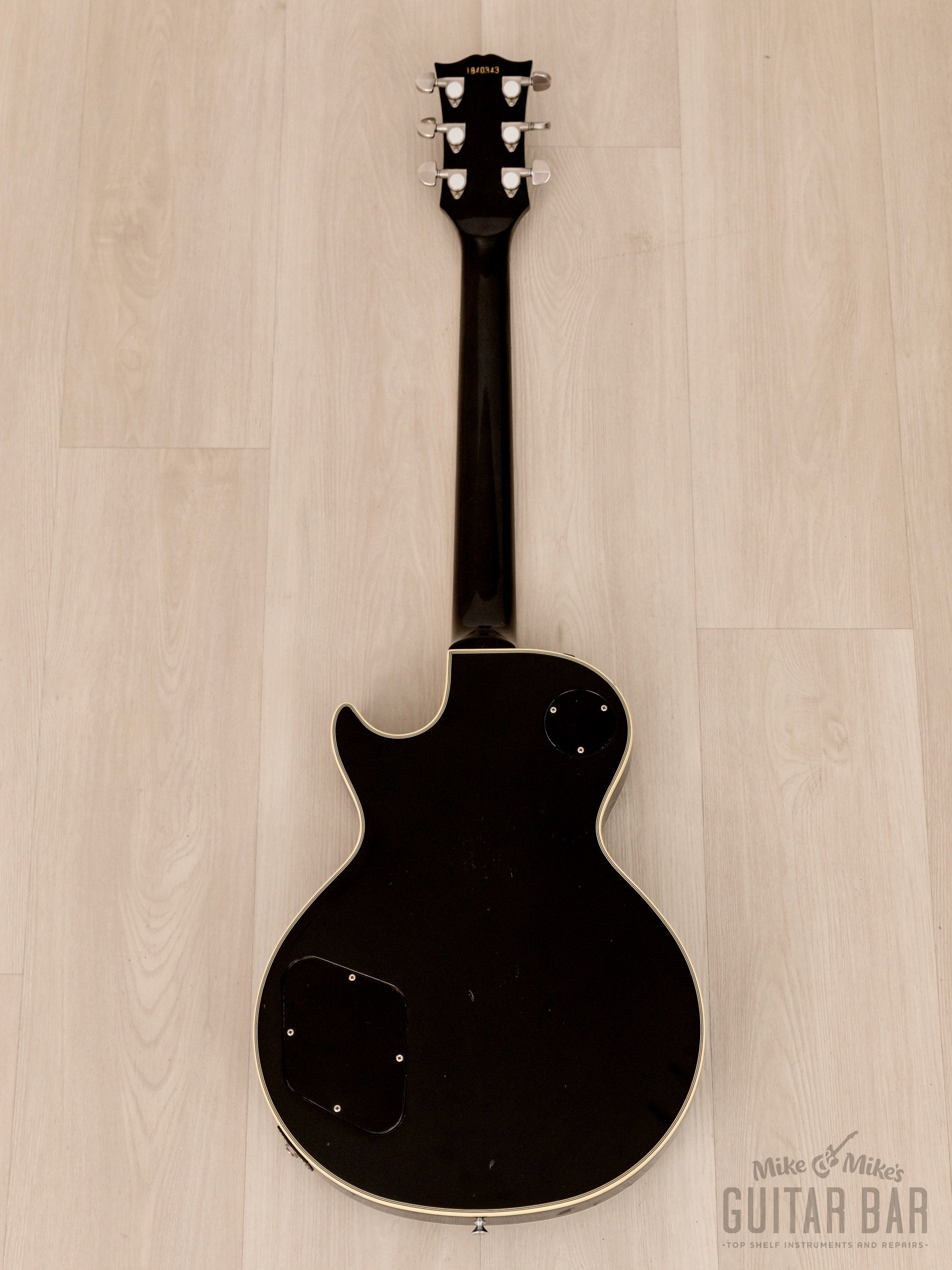 1984 Greco Mint Collection JS55 John Sykes Custom Black Beauty Vintage Guitar Ebony, Japan Fujigen