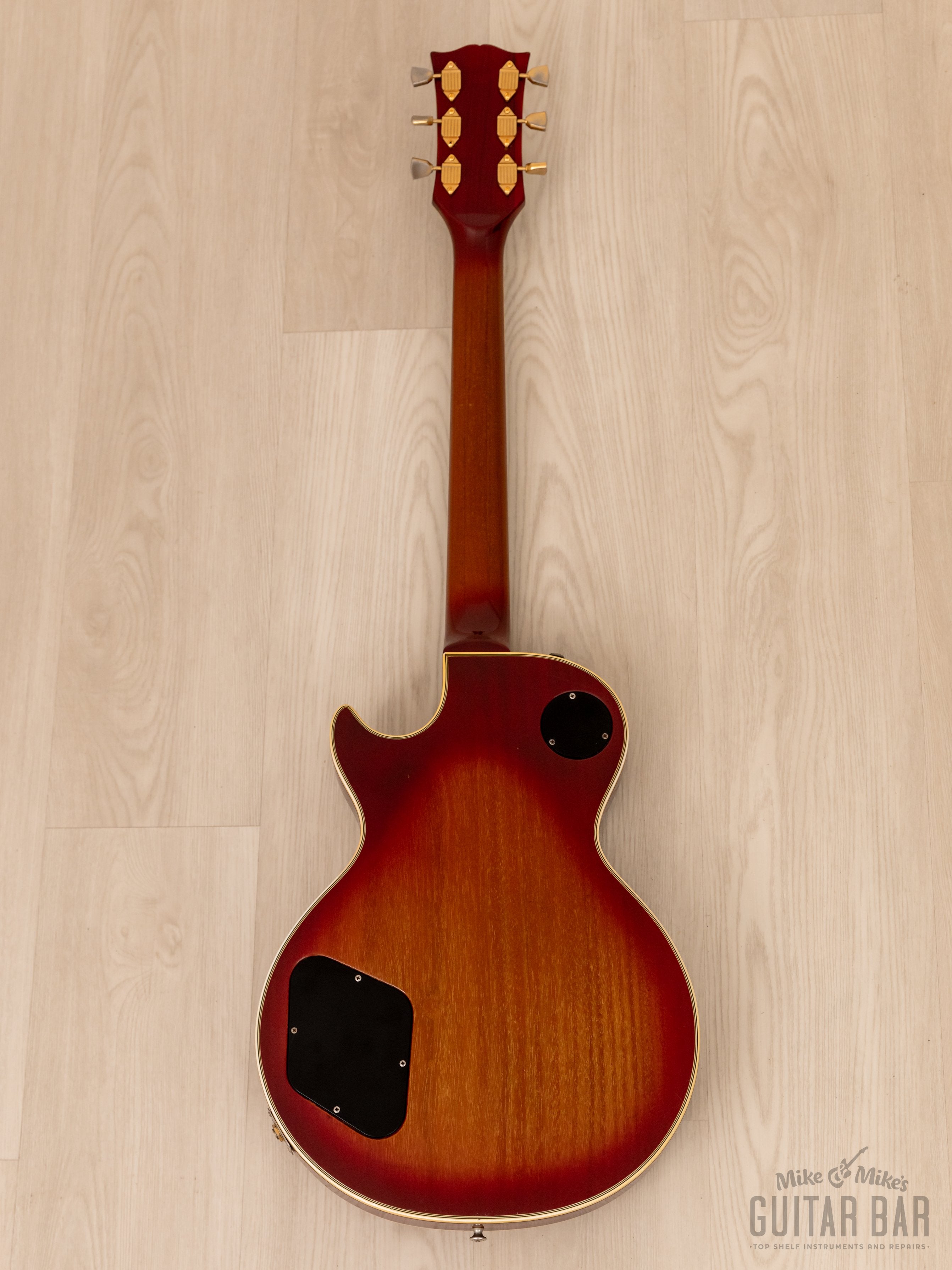 1975 Gibson Les Paul Custom Cherry Sunburst 100% Original w/ T-Tops, Big Neck, Case