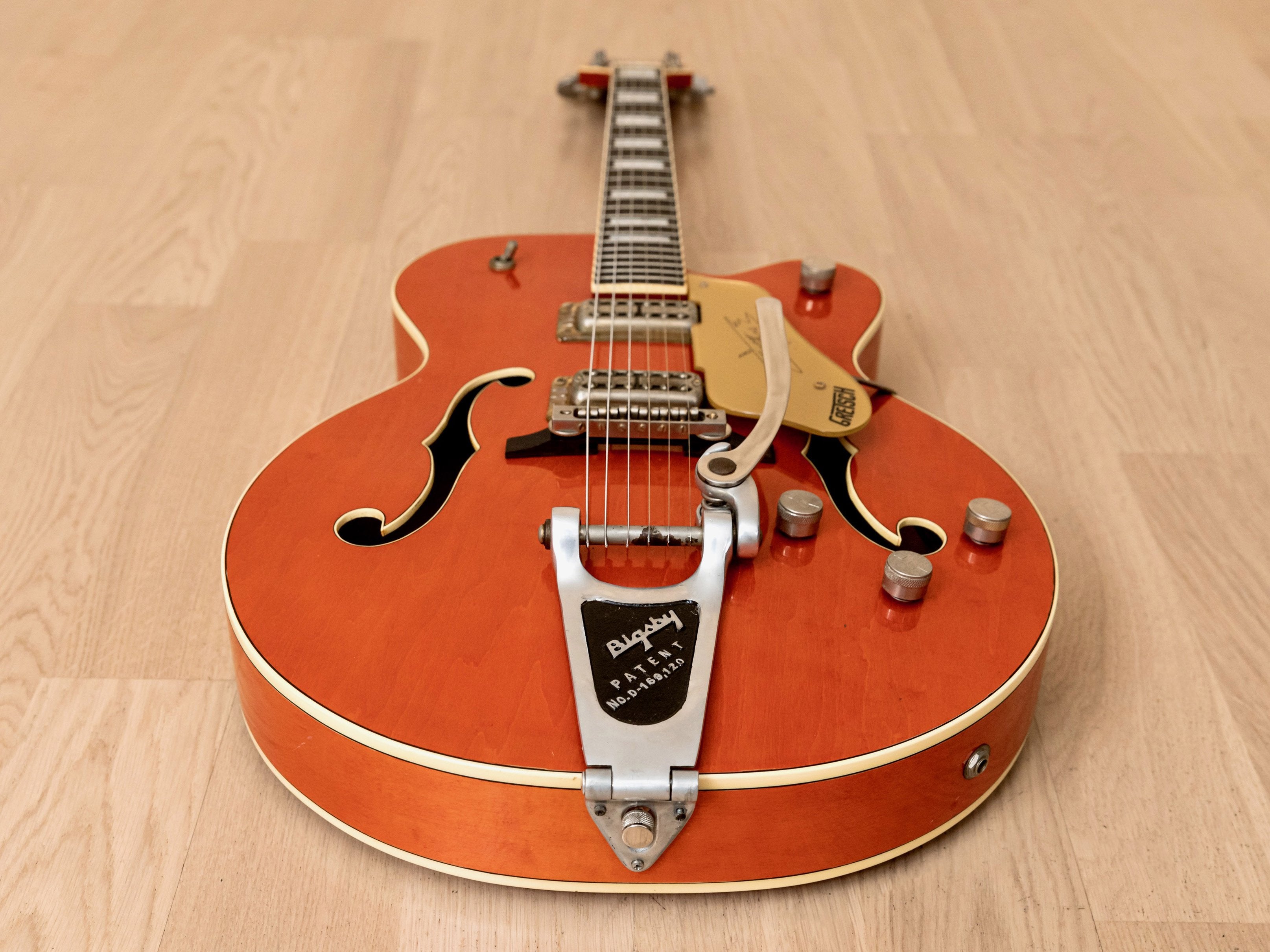 1989 Gretsch 6120 Chet Atkins Electric Guitar Western Orange w/ Bigsby, FilterTrons, Case