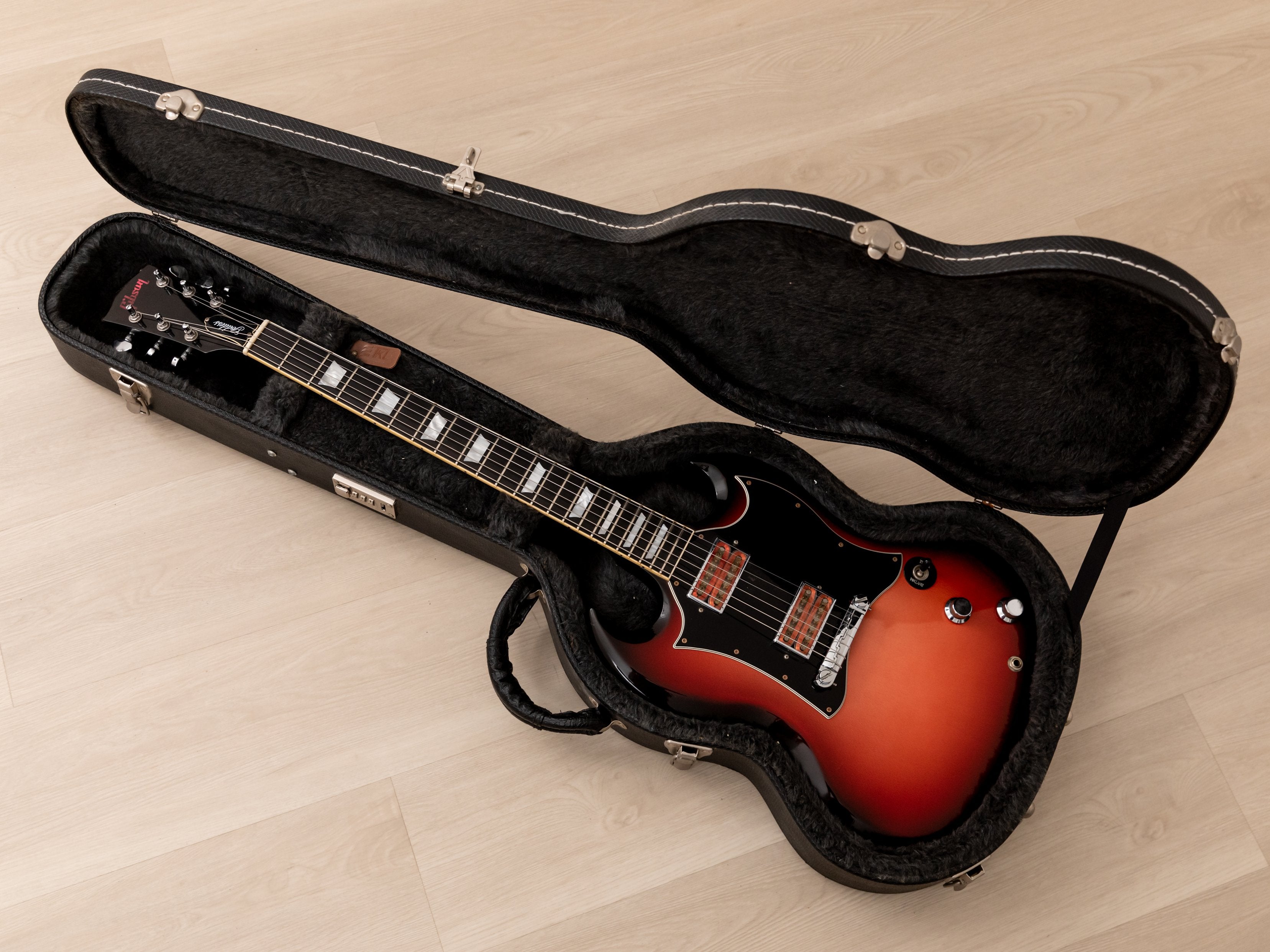 2006 Gibson SG Goddess Electric Guitar Rose Burst w/ Case, 490R & 498T
