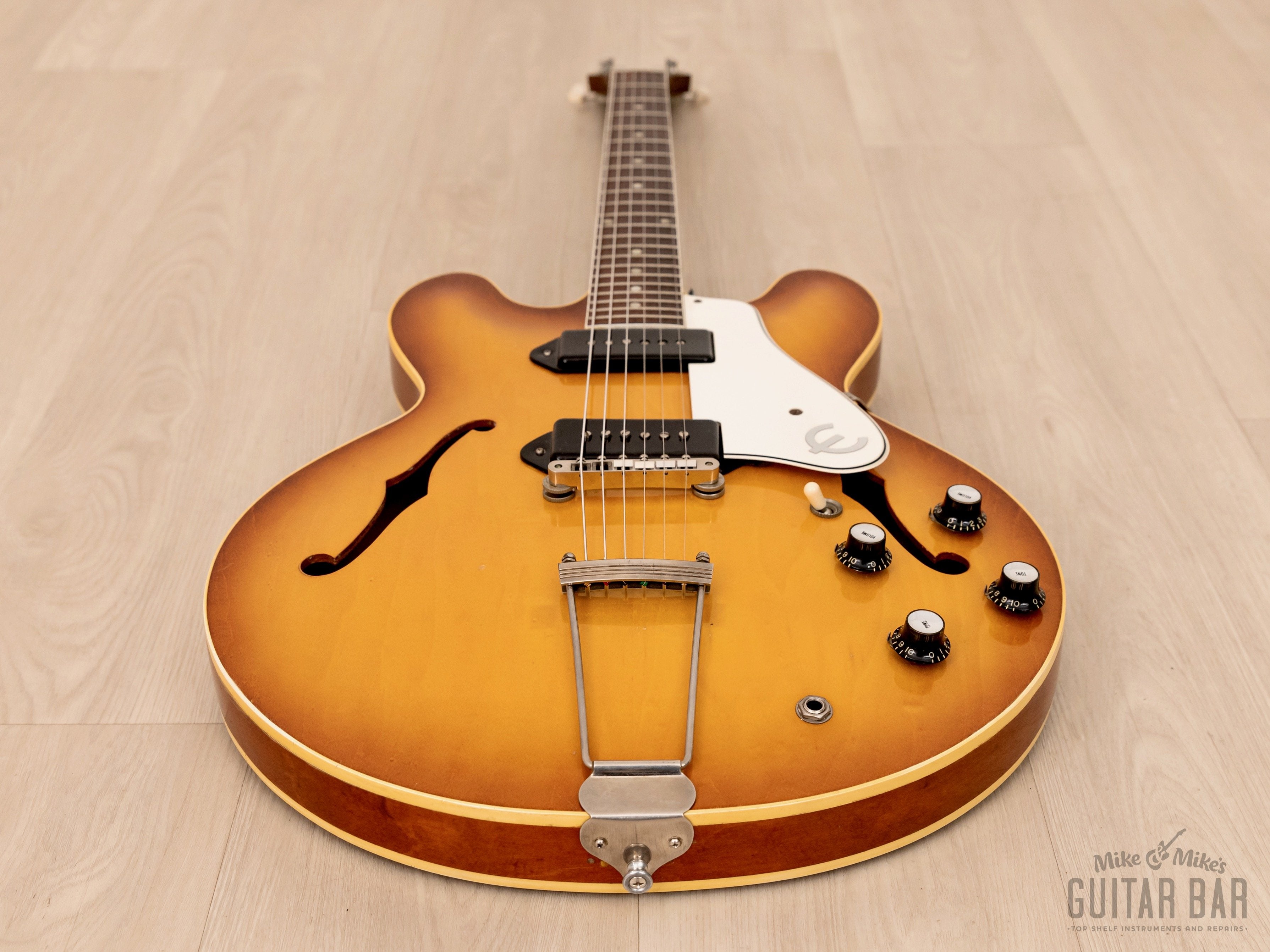 1961 Epiphone Casino E-230TD Vintage Electric Guitar Royal Tan, First-Year w/ Case