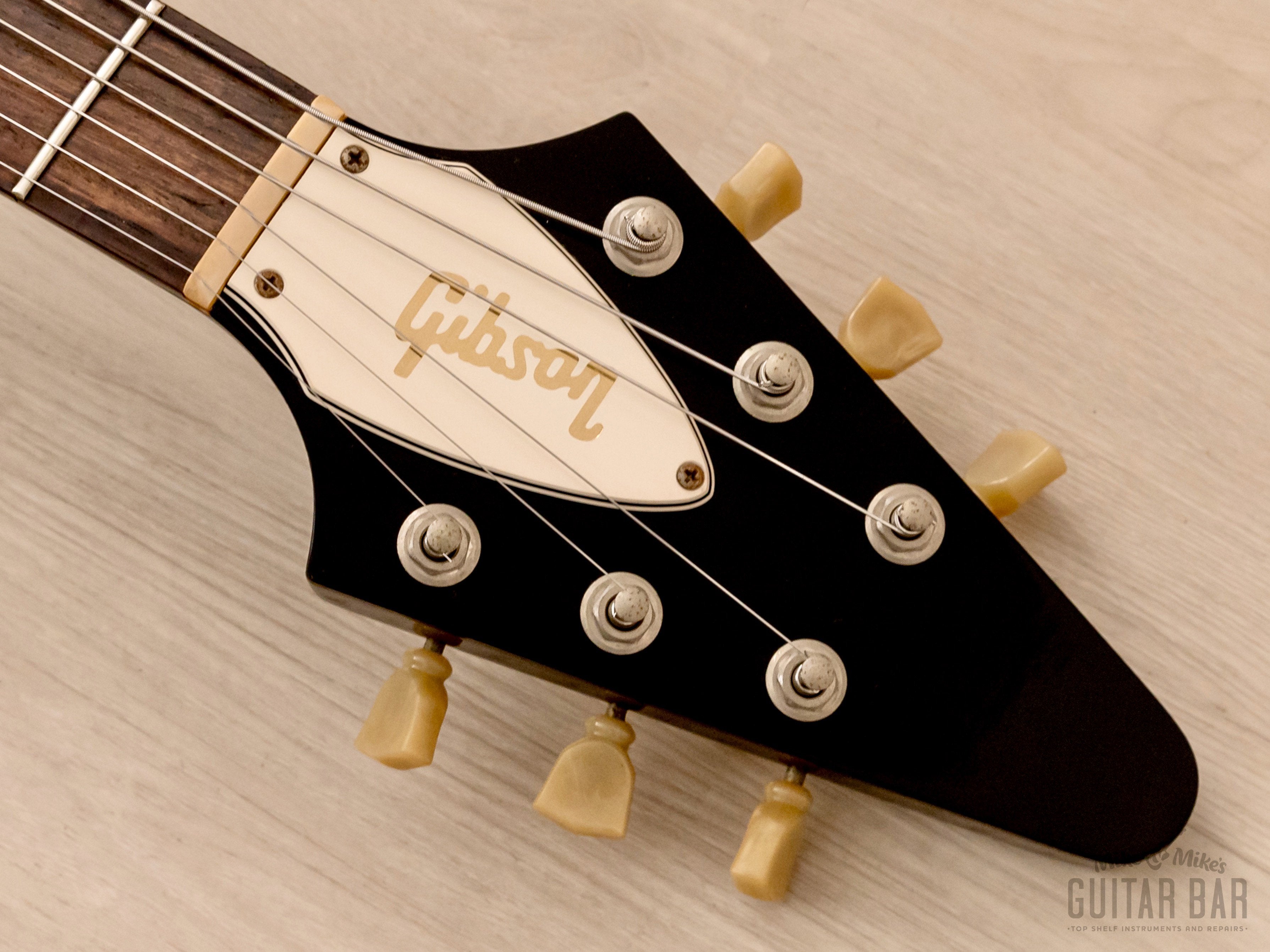 1994 Gibson Flying V '67 Vintage Reissue Ebony Gloss w/ Case & Hangtag, Yamano