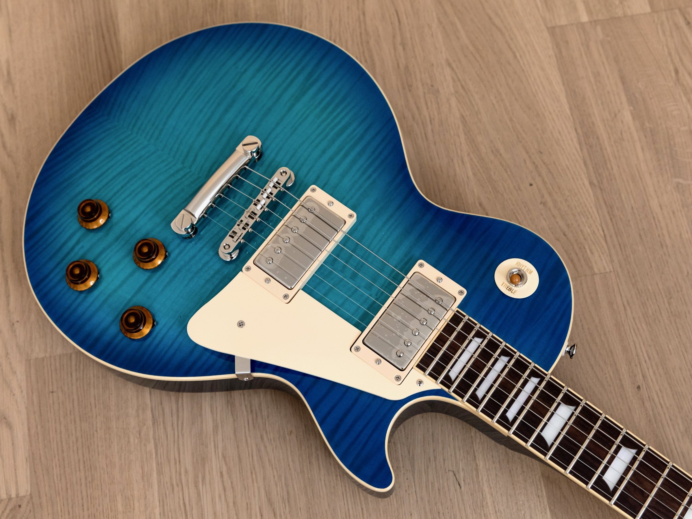 2022 Tokai Love Rock LS148F OBB Ocean Blue Burst Flame Top