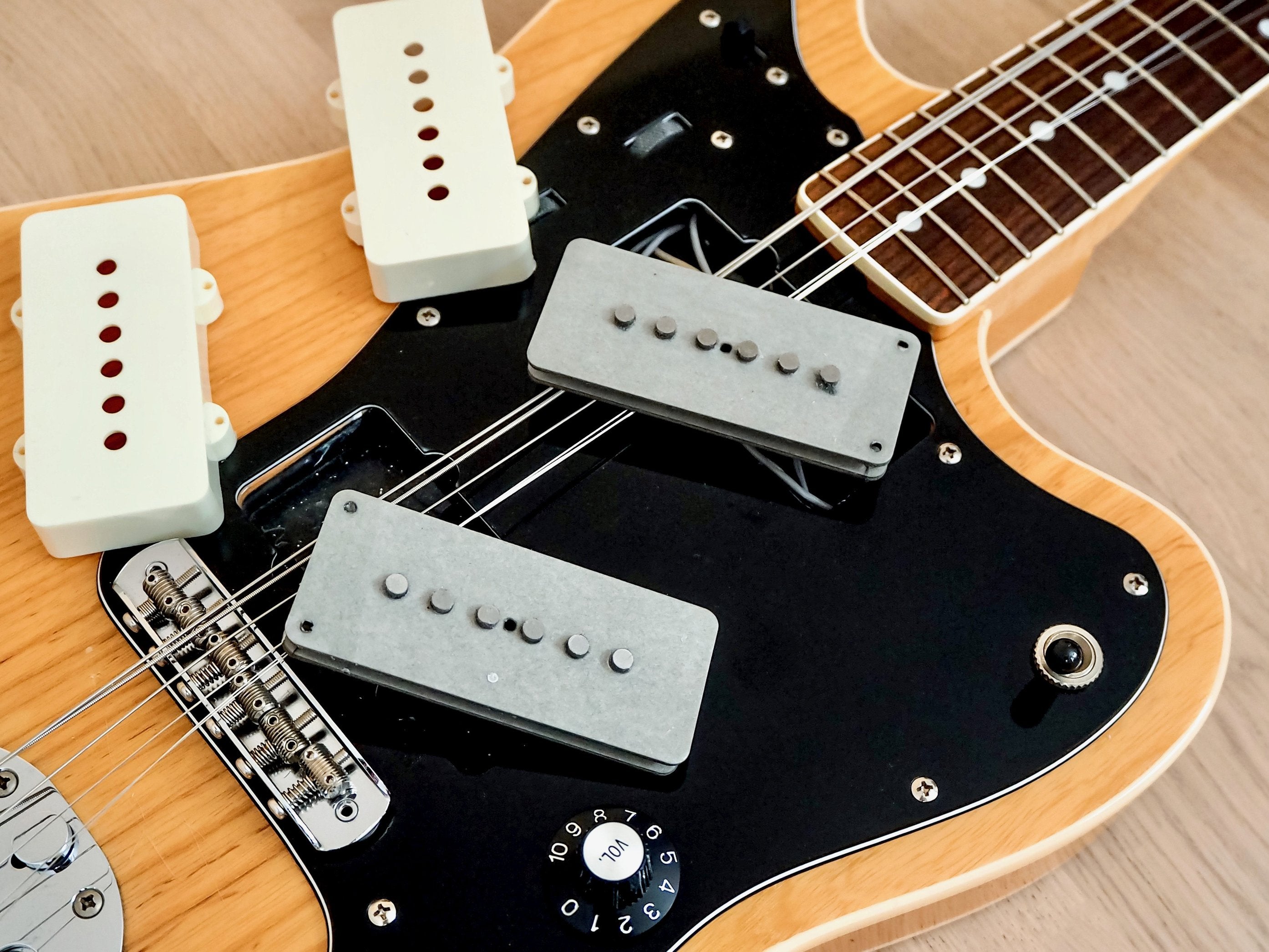 2011 Fender Jazzmaster JM/HO Thinline Hollowbody Offset Guitar Ash w/ USA Pickups, Japan MIJ