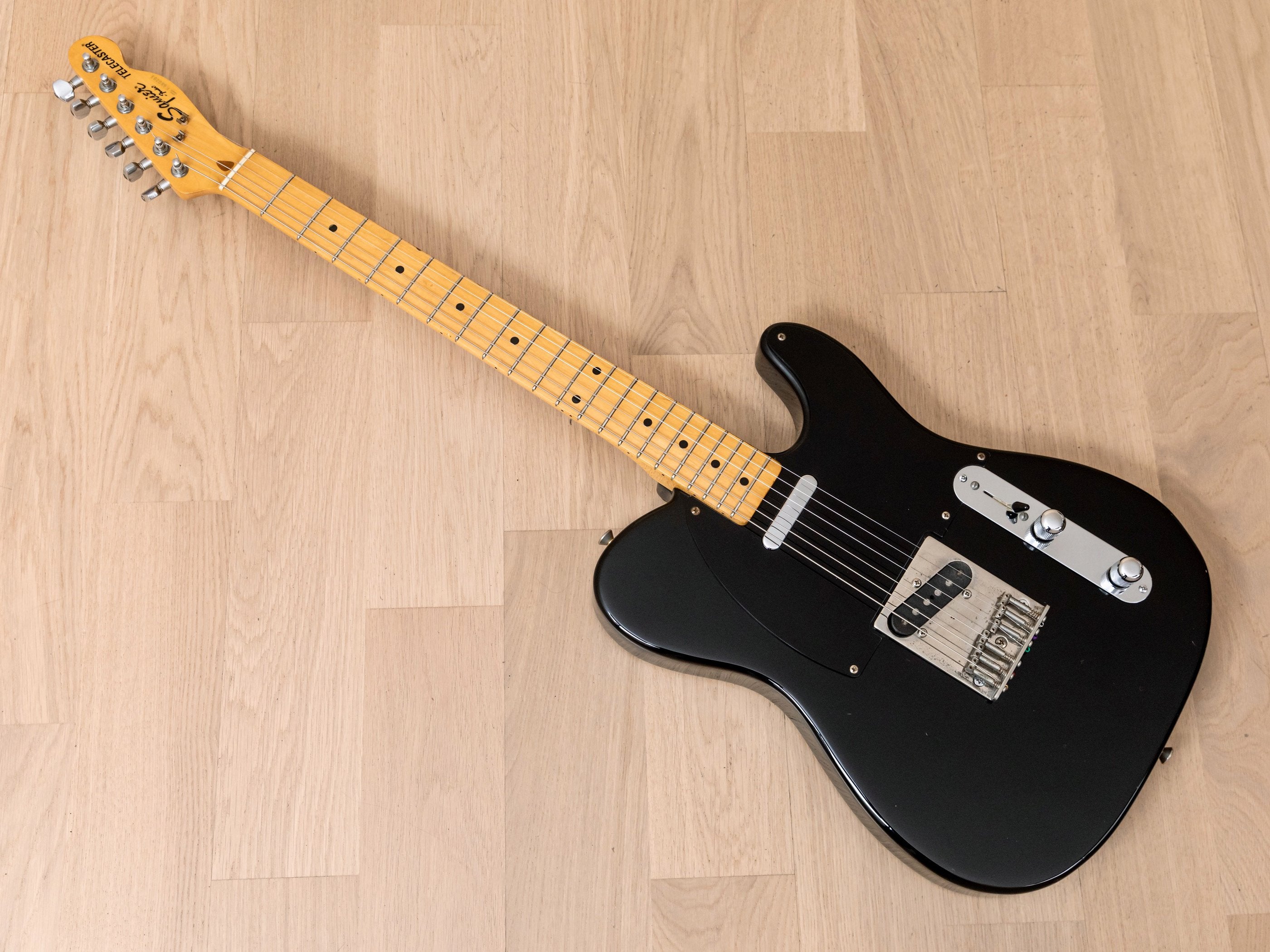 1986 Squier by Fender Telecaster Model CTL-30 Vintage Electric Guitar  Black, Japan MIJ Fujigen