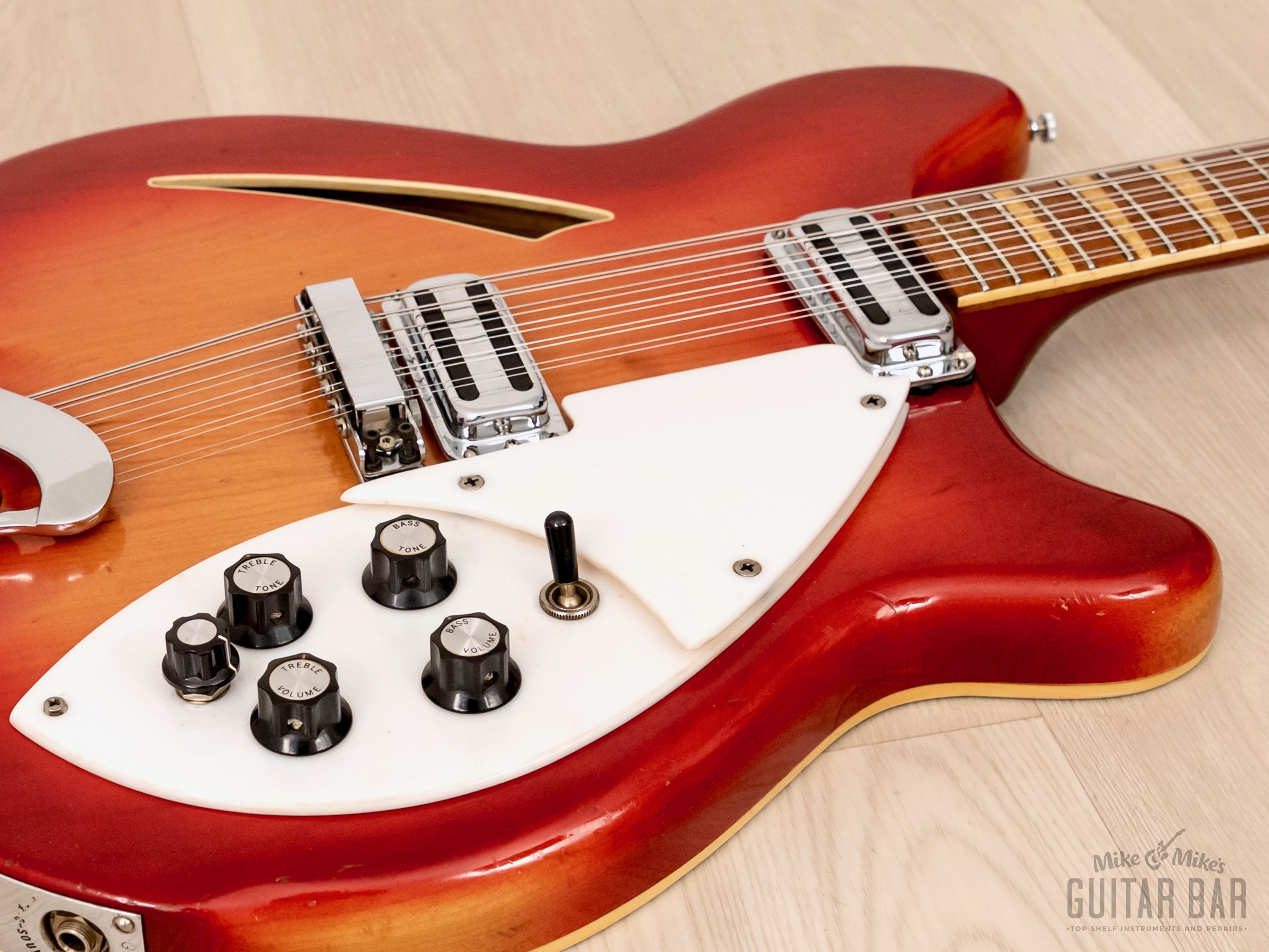 1967 Rickenbacker 360/12 Vintage Semi-Hollow 12 String Guitar Fireglo w/ Toaster Pickups, Case