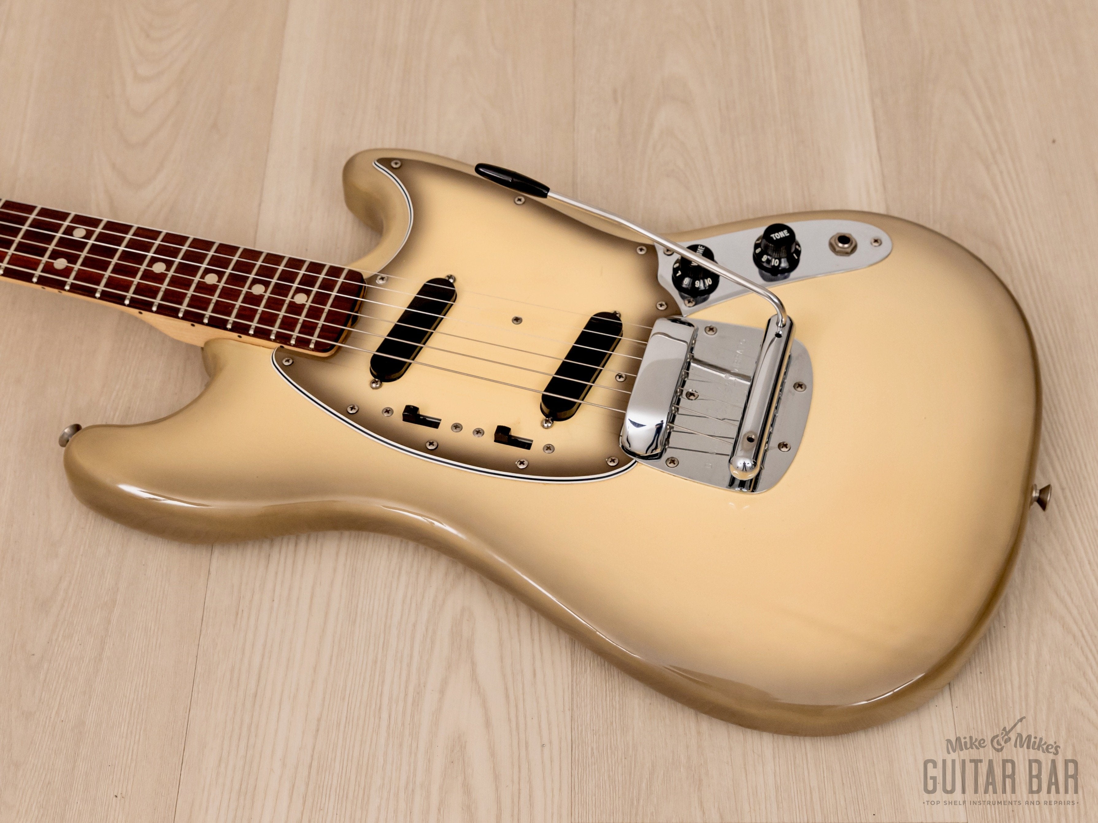 1978 Fender Mustang Vintage Electric Guitar Antigua, Collector Grade w/ Case