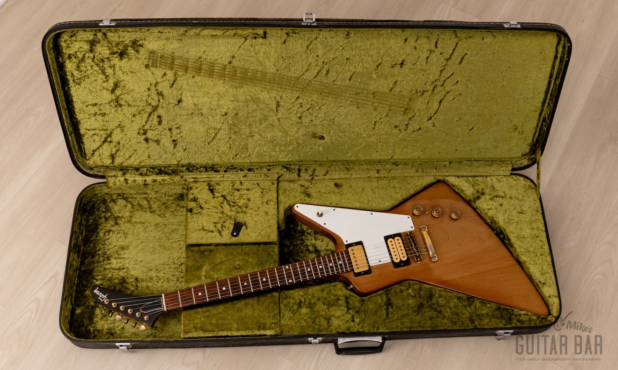 1976 Gibson Explorer Limited Edition Vintage Guitar Natural w/ '50s Neck Carve, Case