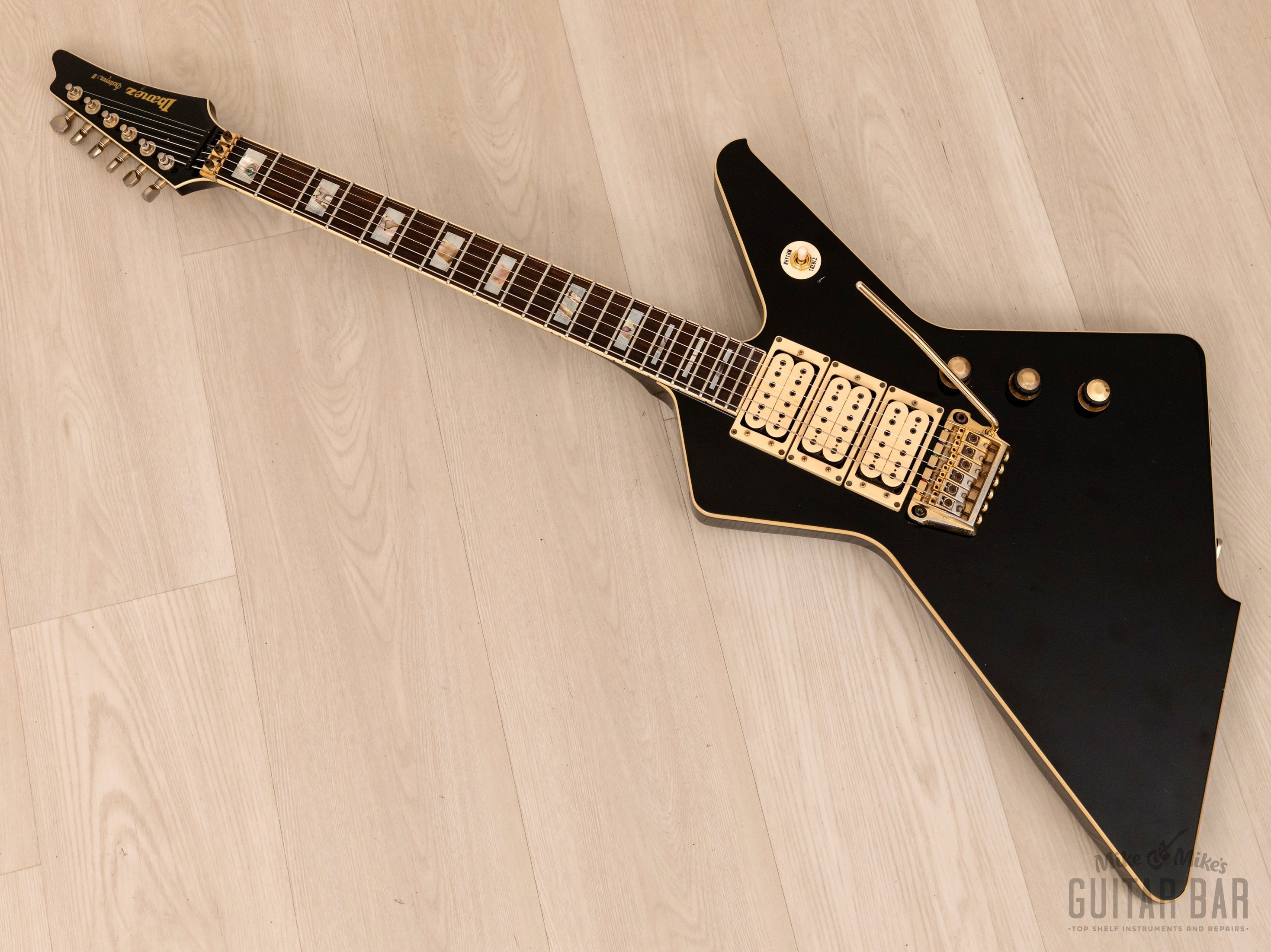 1984 Ibanez Destroyer II DT555 Vintage Electric Guitar Black 100% Original w/ Case, Japan