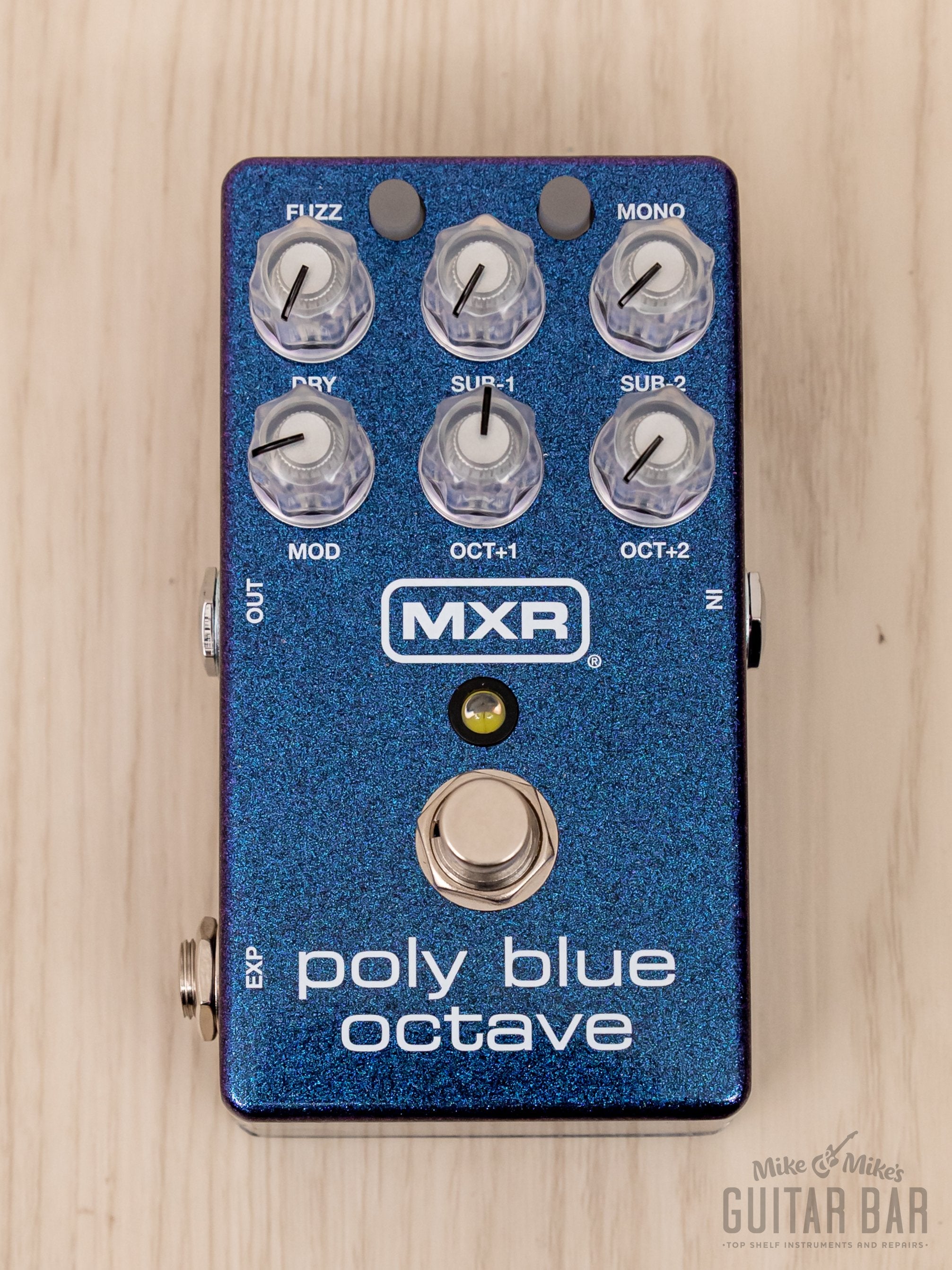 MXR Poly Blue Octave Guitar M306 Effects Pedal w/ Box, Power Supply