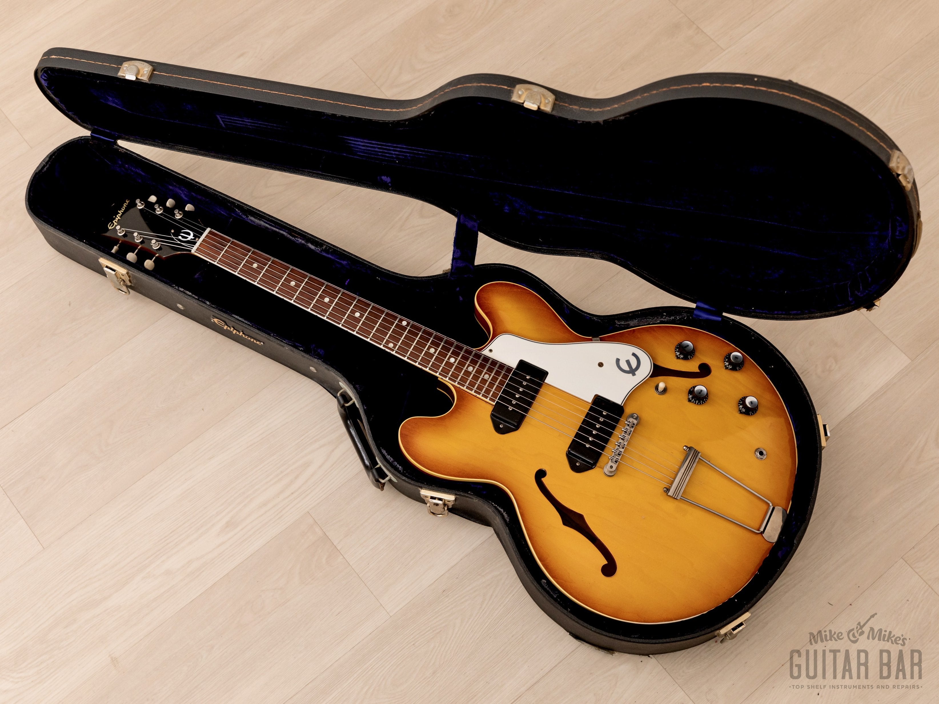 1961 Epiphone Casino E-230TD Vintage Electric Guitar Royal Tan, First-Year w/ Case
