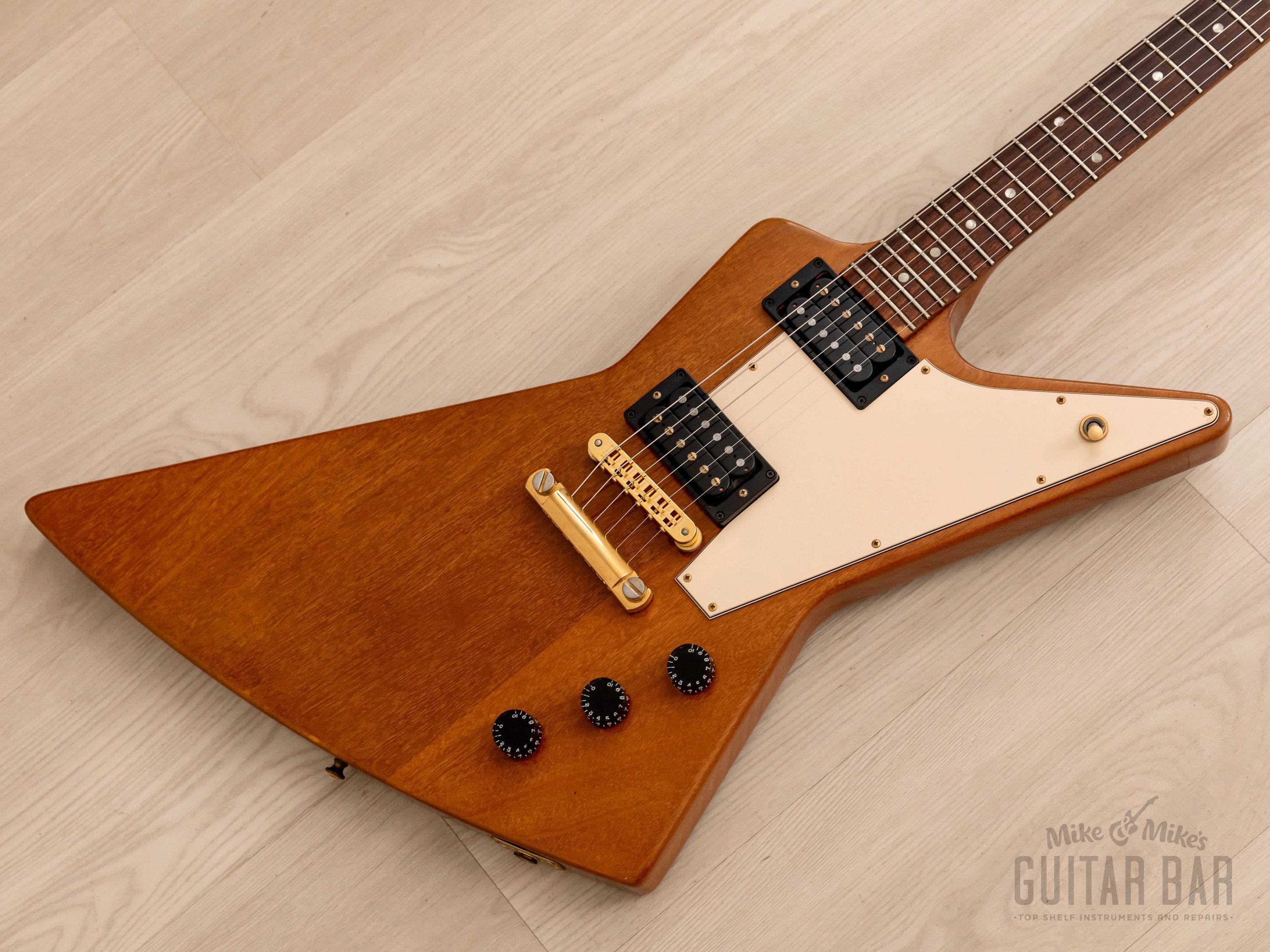 2001 Gibson Limited Edition Explorer '76 Vintage Reissue Natural w/ Case &  Tags, Yamano