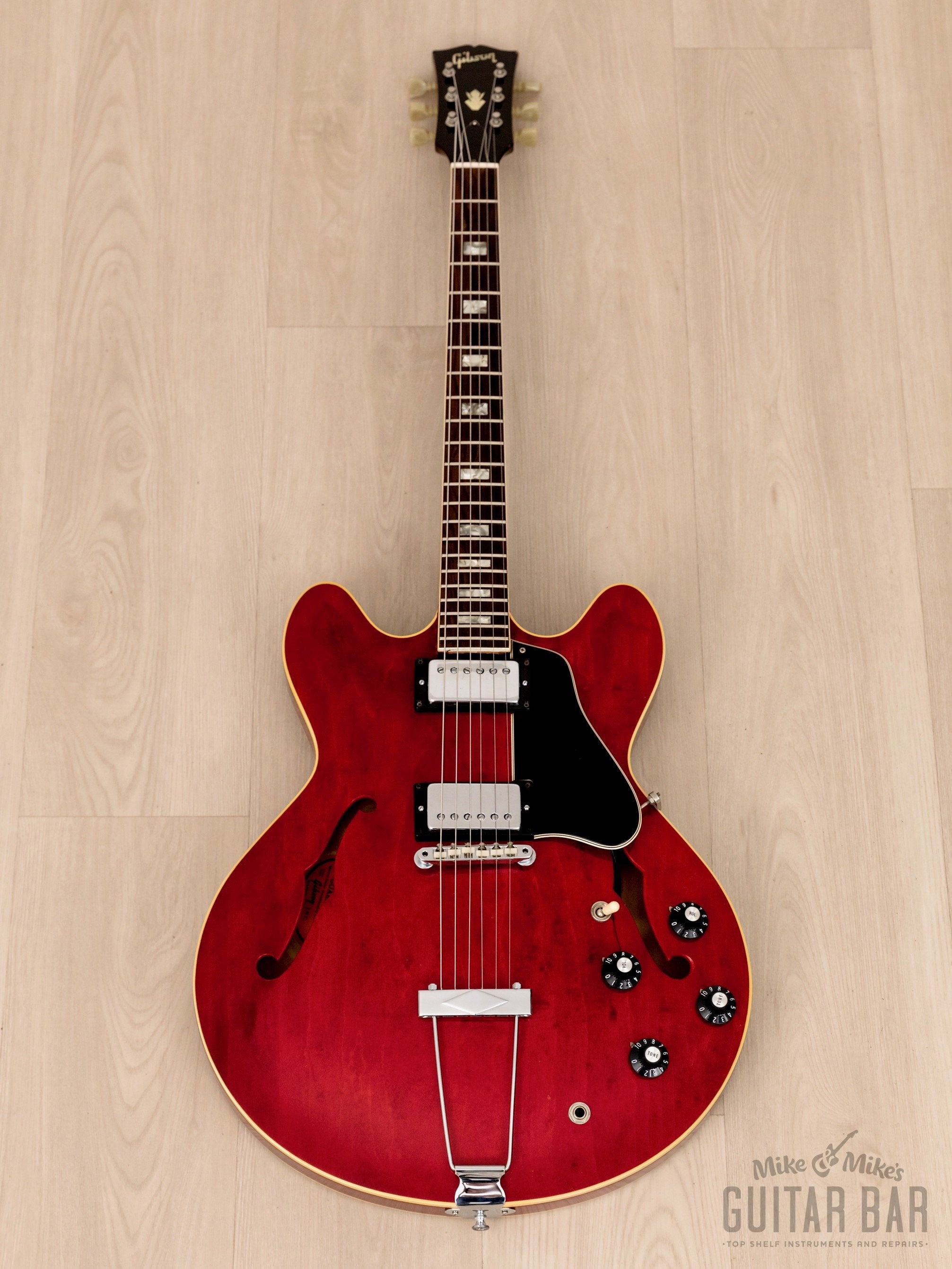 1968 Gibson ES-335 TDC Vintage Electric Guitar Cherry w/ Patent Sticker T Tops, Case