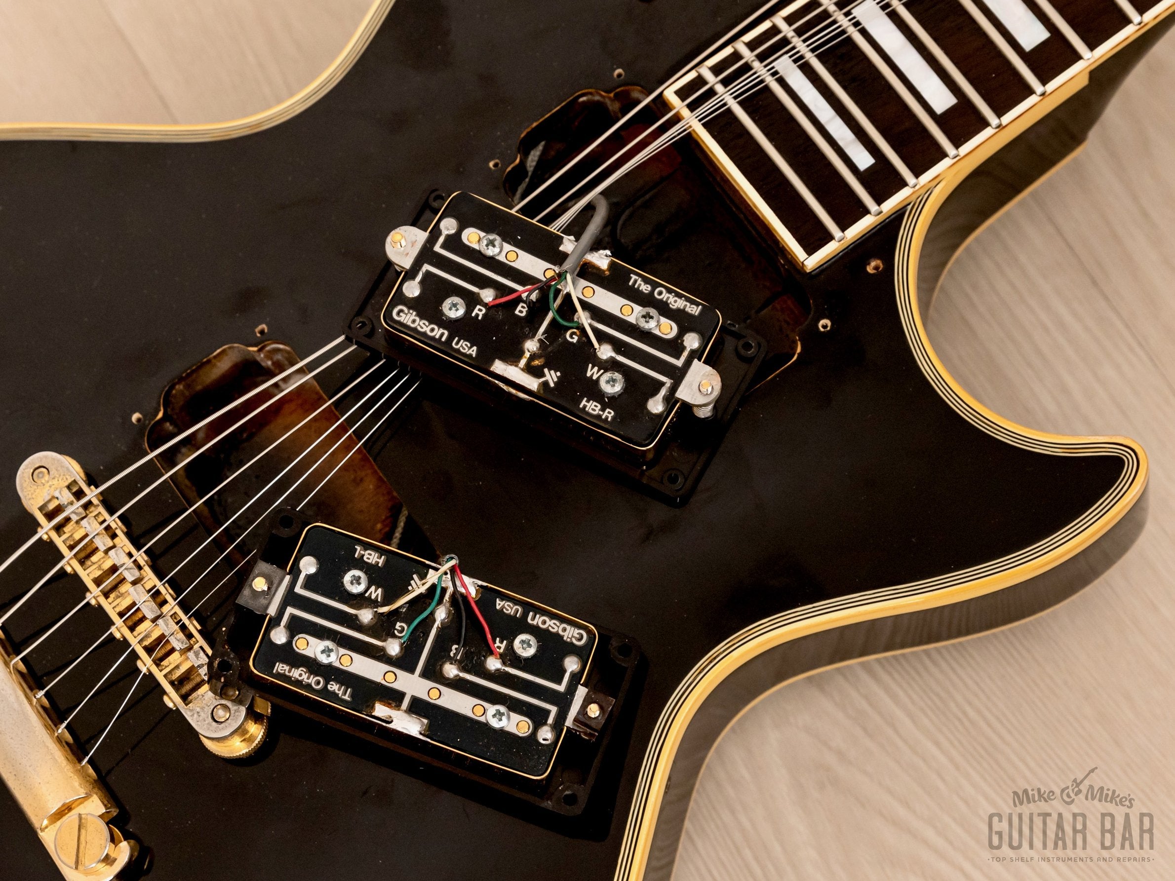 1990 Orville by Gibson Les Paul Custom LPC-EB Black Beauty w/ USA