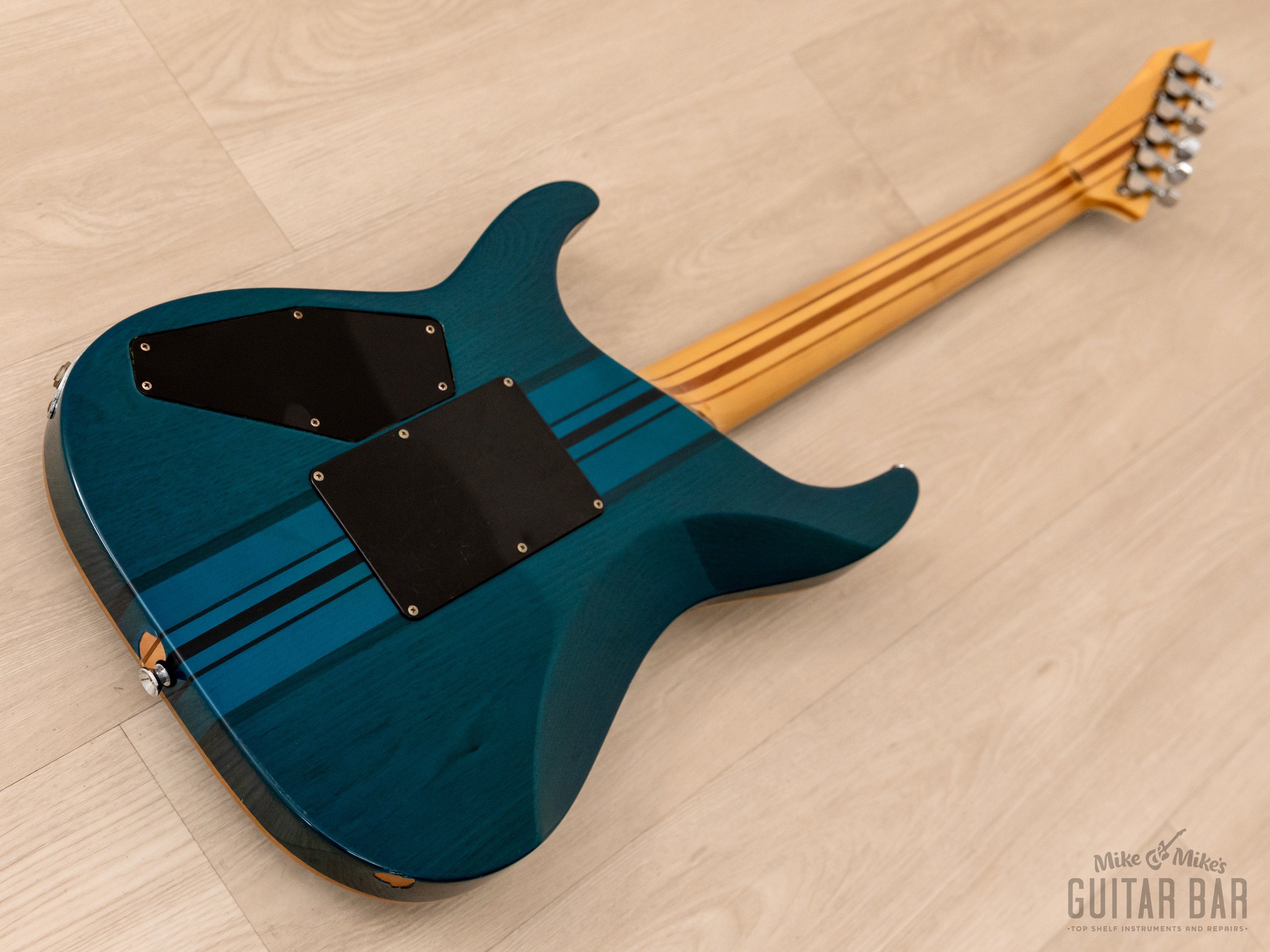2000s Edwards by ESP E-HR-135FM See Thru Blue w/  Seymour Duncan Pickups & Case, Japan
