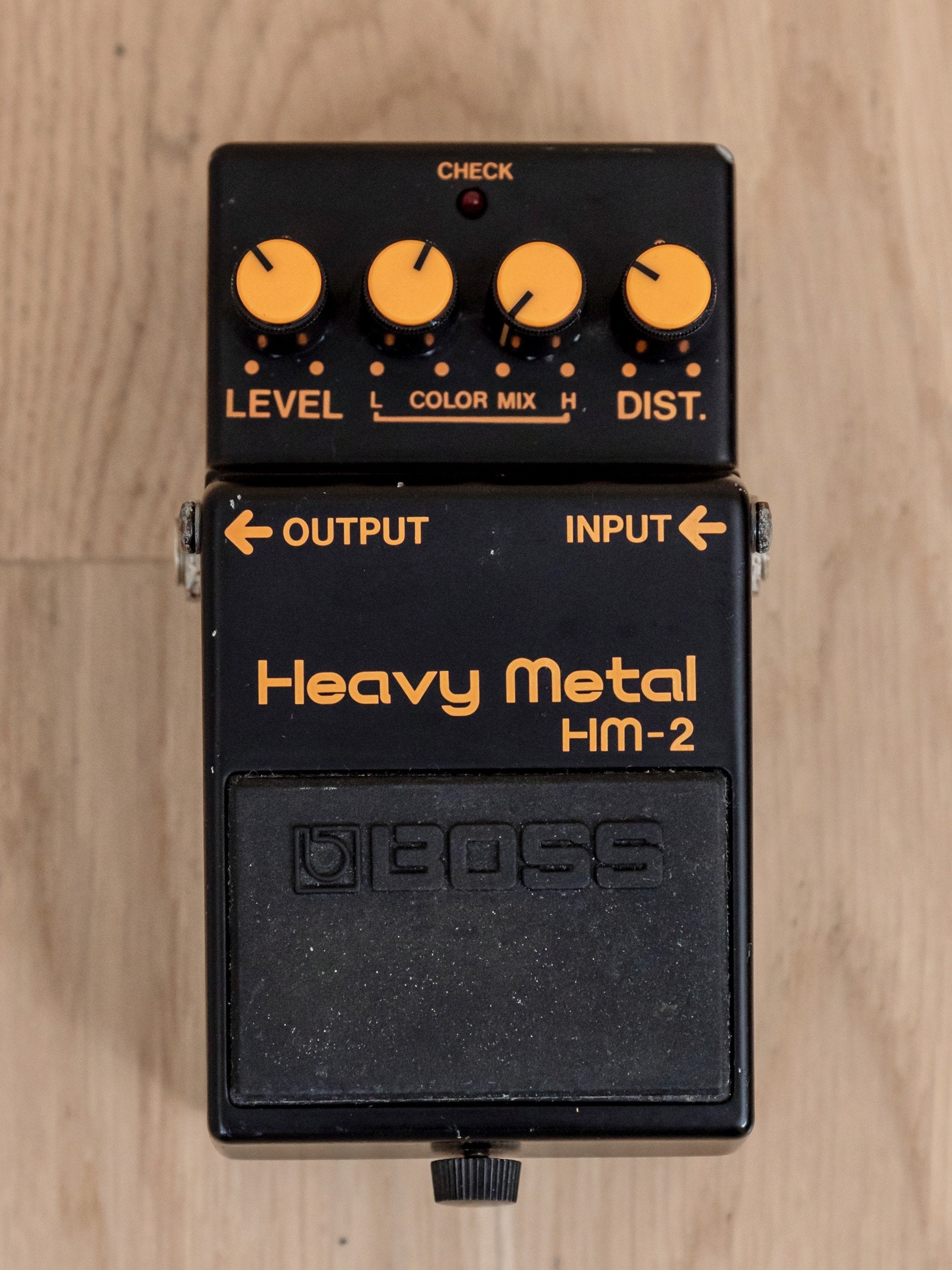 1984 Boss HM-2 Heavy Metal Distortion Guitar Effects Pedal Black Label Japan