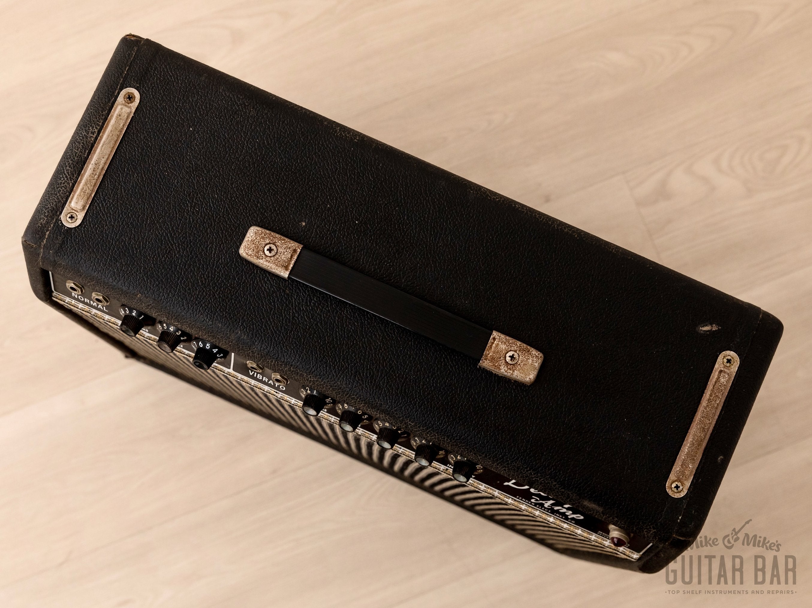 1963 Fender Deluxe Non-Reverb Black Panel Pre-CBS Vintage Tube Amp 1x12 AA763 w/ Oxford 12K5