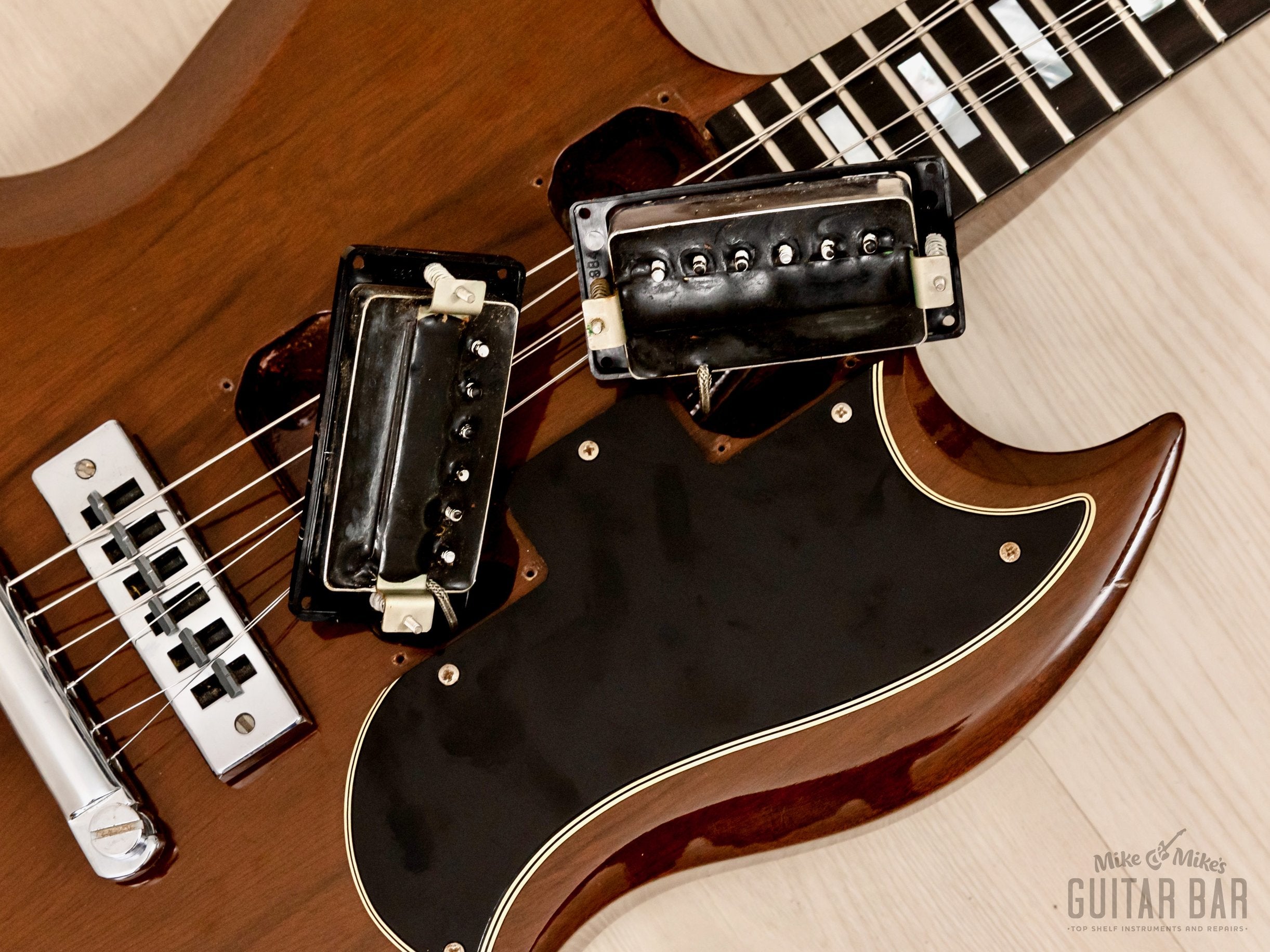 1973 Gibson SG Standard Vintage Guitar Walnut w/ Ebony Board, Tarback Pickups, Case