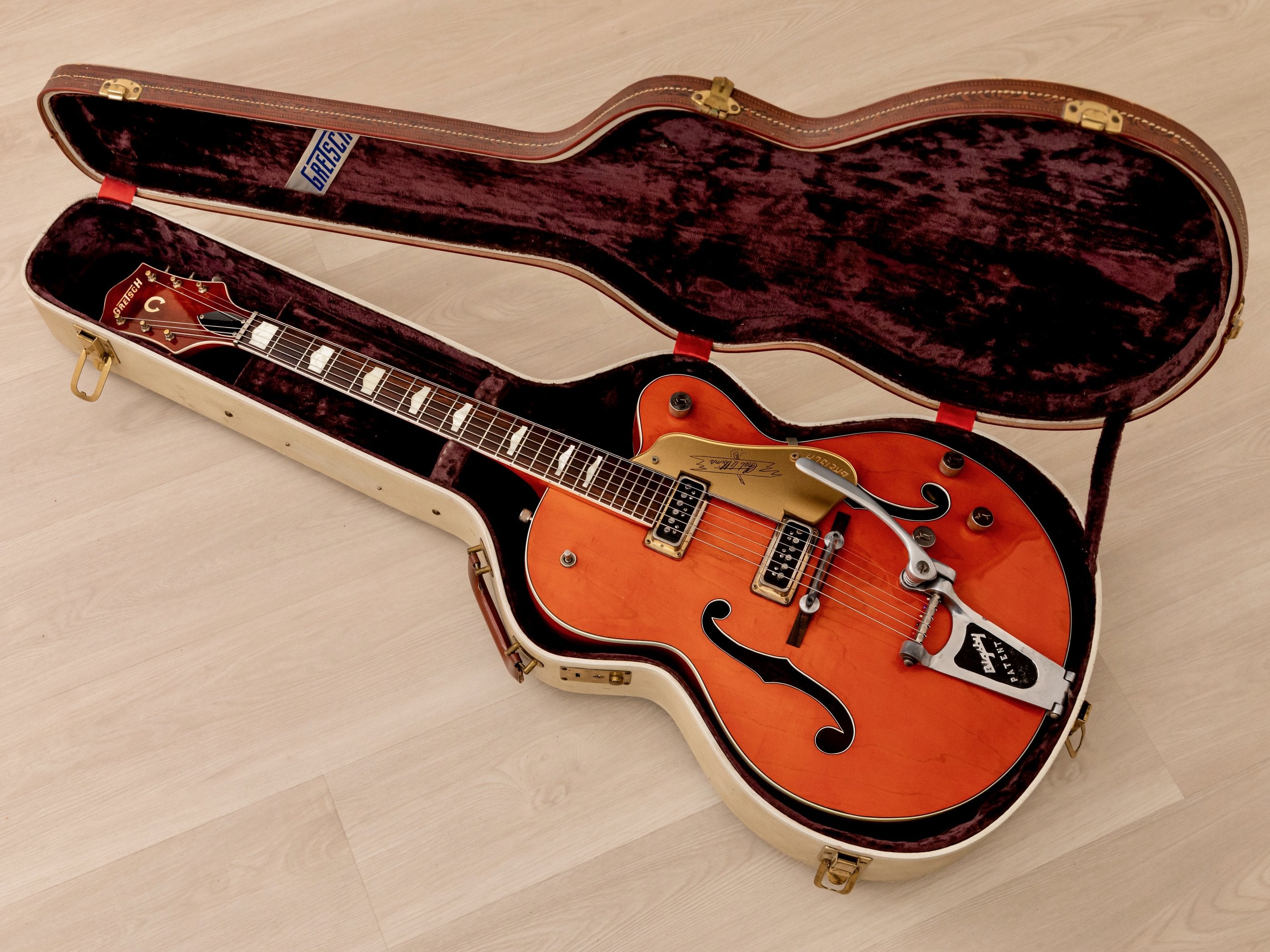 1957 Gretsch 6120 Chet Atkins Vintage Guitar Western Orange 100