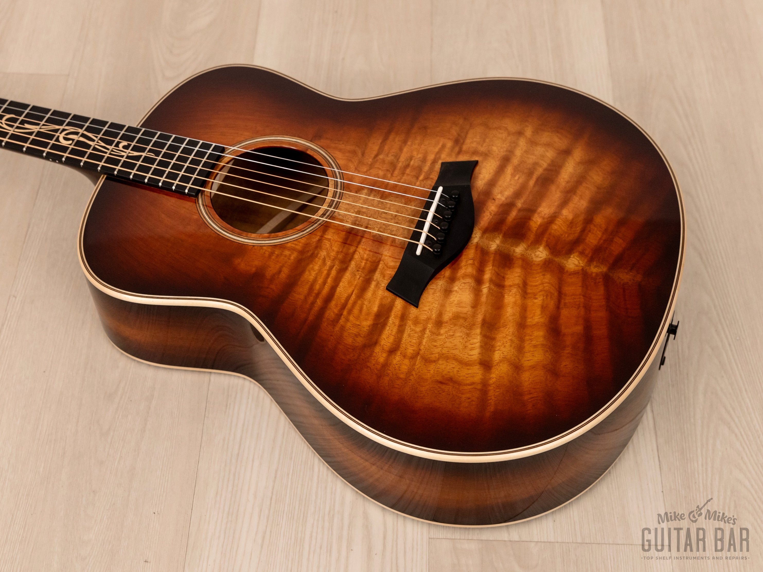 2021 Taylor GT K21E Grand Theater Acoustic Guitar Flamed Koa Shaded Edgeburst w/ Case, Tags