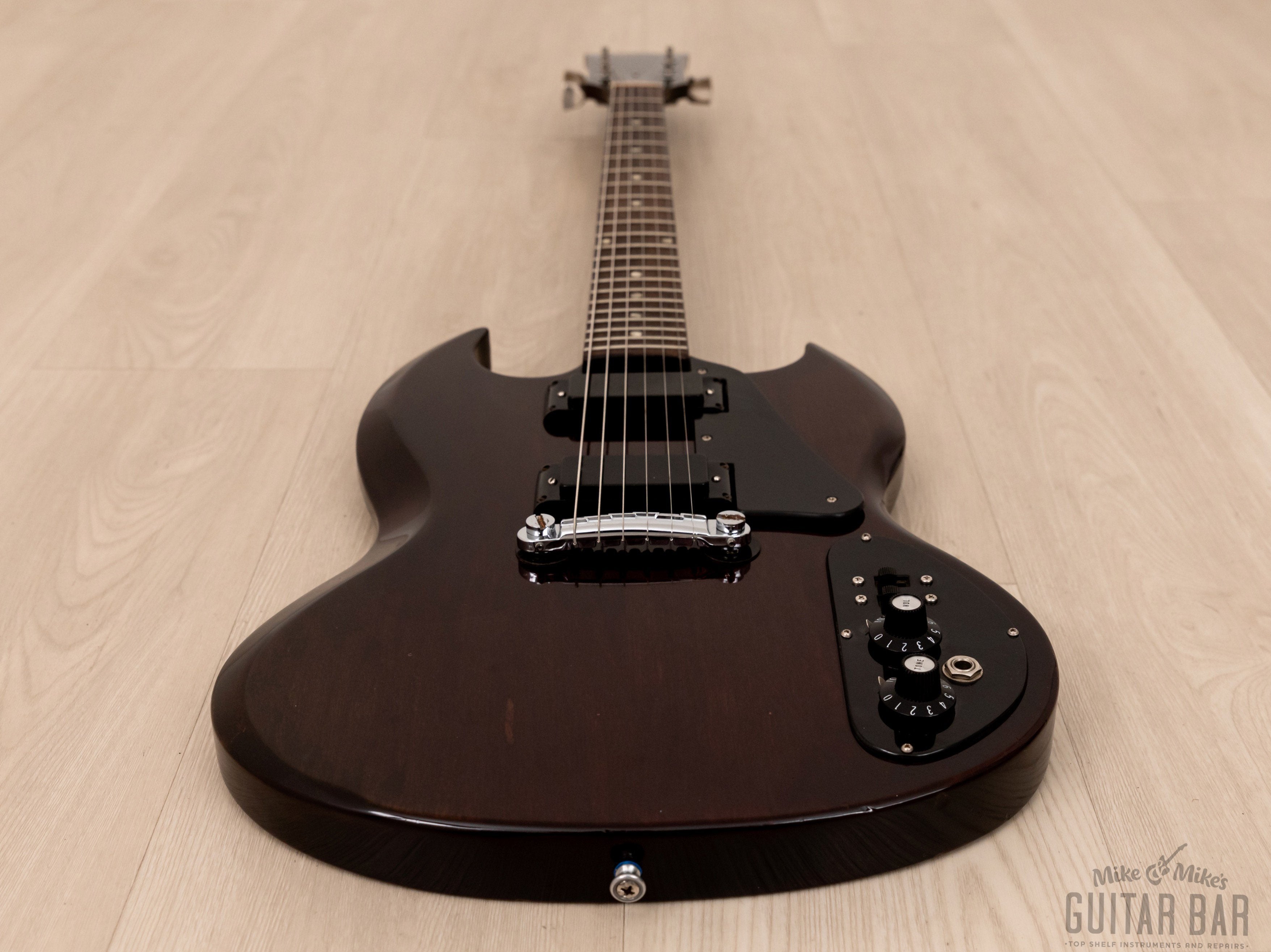 1972 Gibson SG II Vintage Electric Guitar Walnut 100% Original w/ Mini Humbuckers & Case