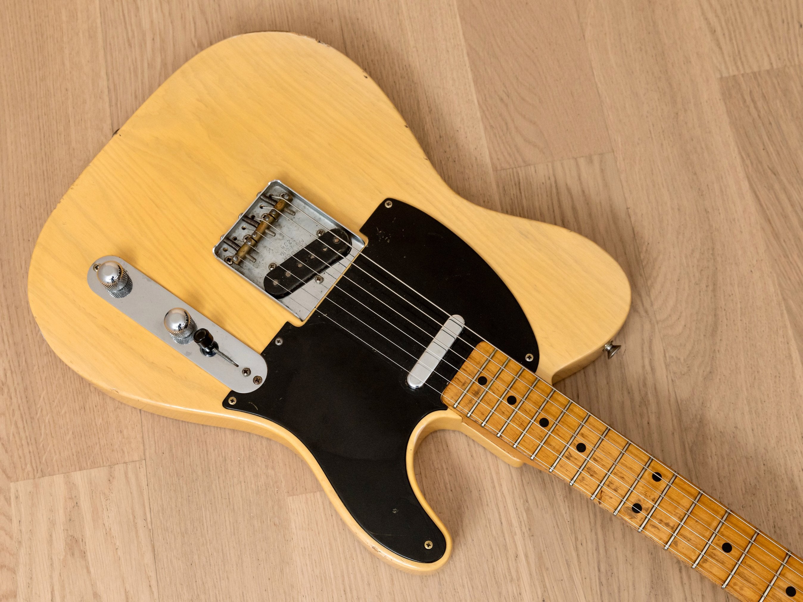 1954 Fender Telecaster Vintage Electric Guitar Blackguard w/ Tweed Case