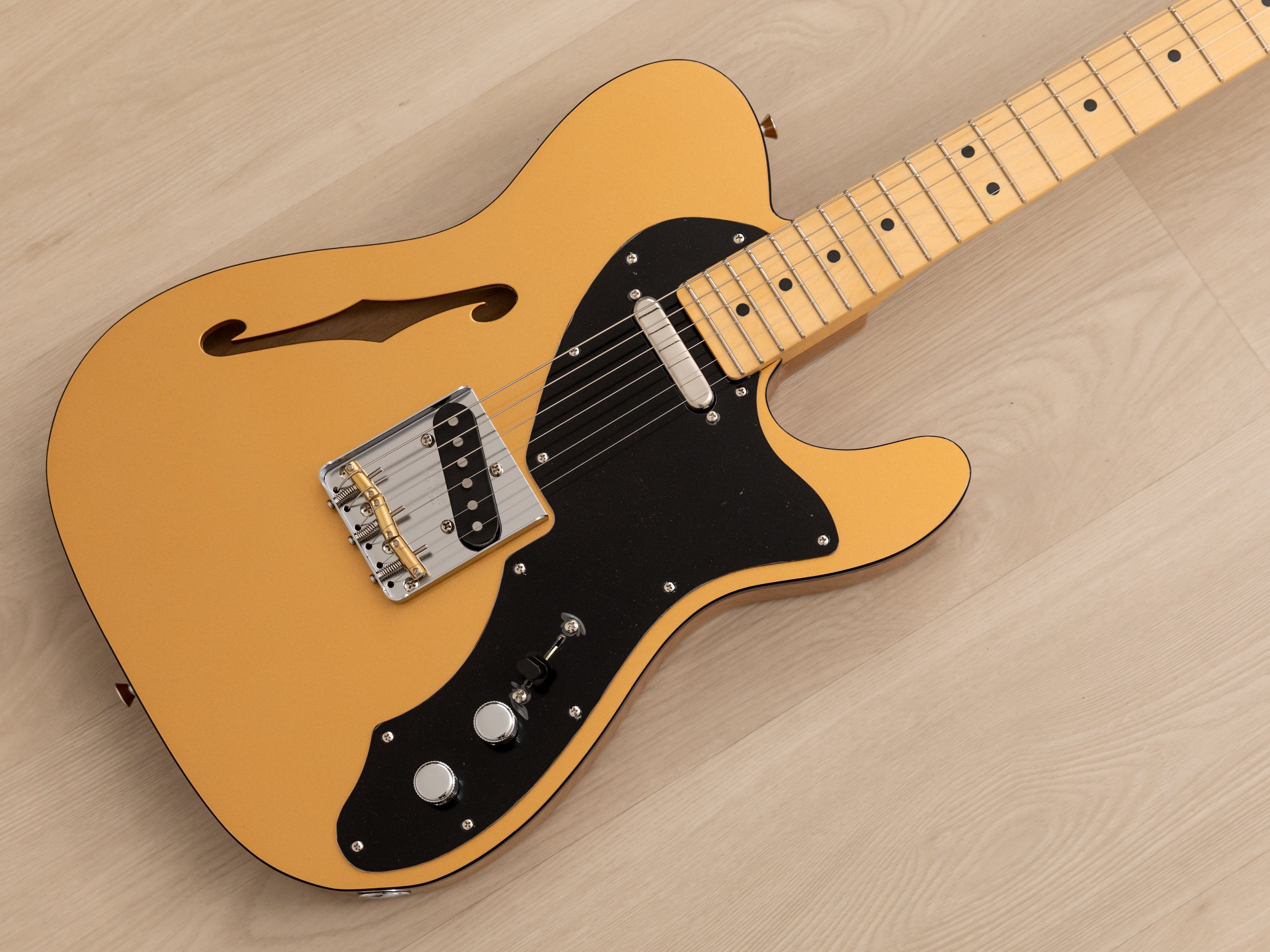 2023 Fender Hybrid II Telecaster Thinline FSR Gold Top, Britt