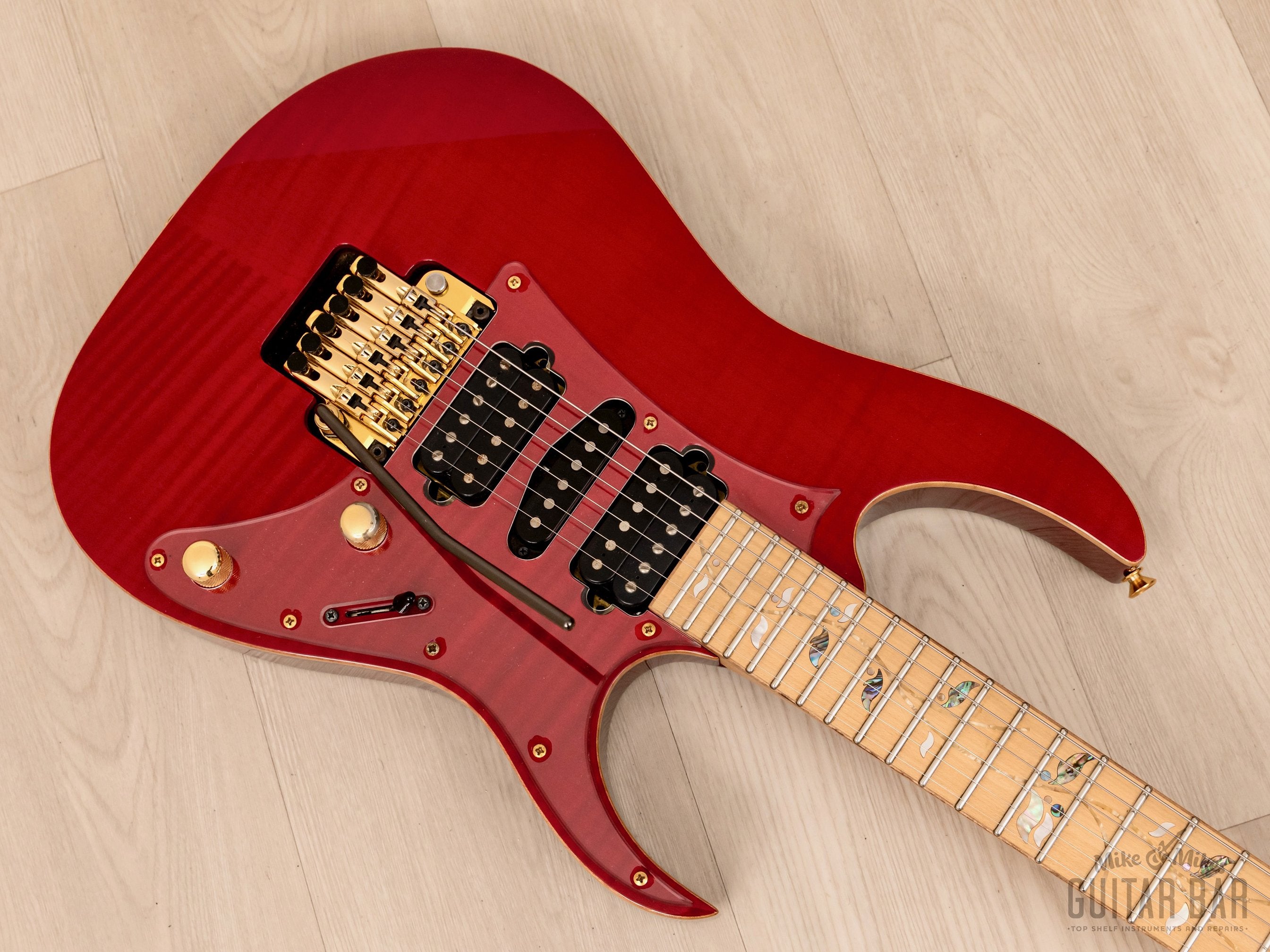 2016 Ibanez J Custom RG8550MZ Red Spinel HSH Dimarzio, Near-Mint w/ Case, COA, Hangtags