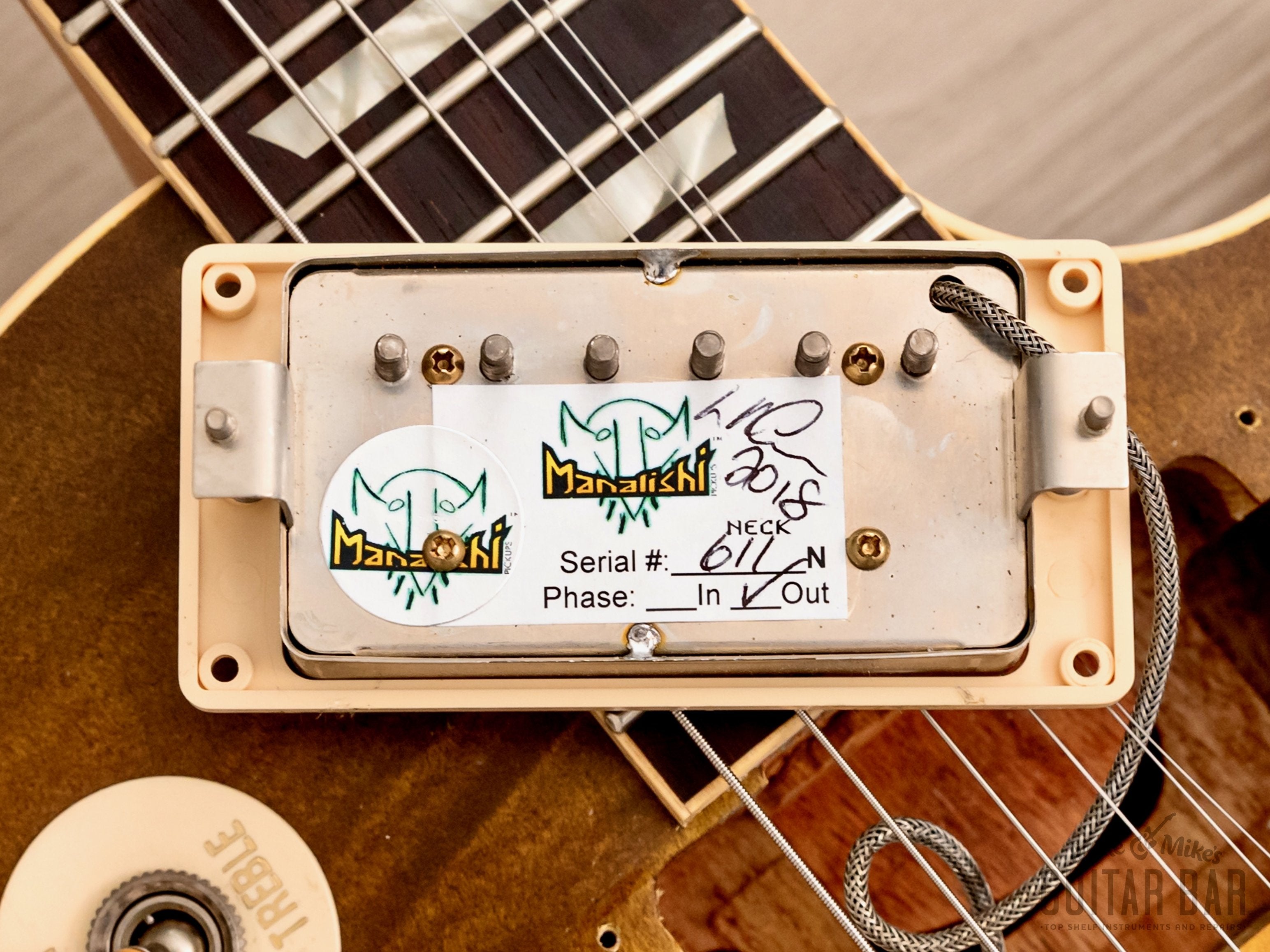 2018 Corsa Guitars Manalishi Flame Top Dirty Lemon Peter Green-Style w/ Case, COA