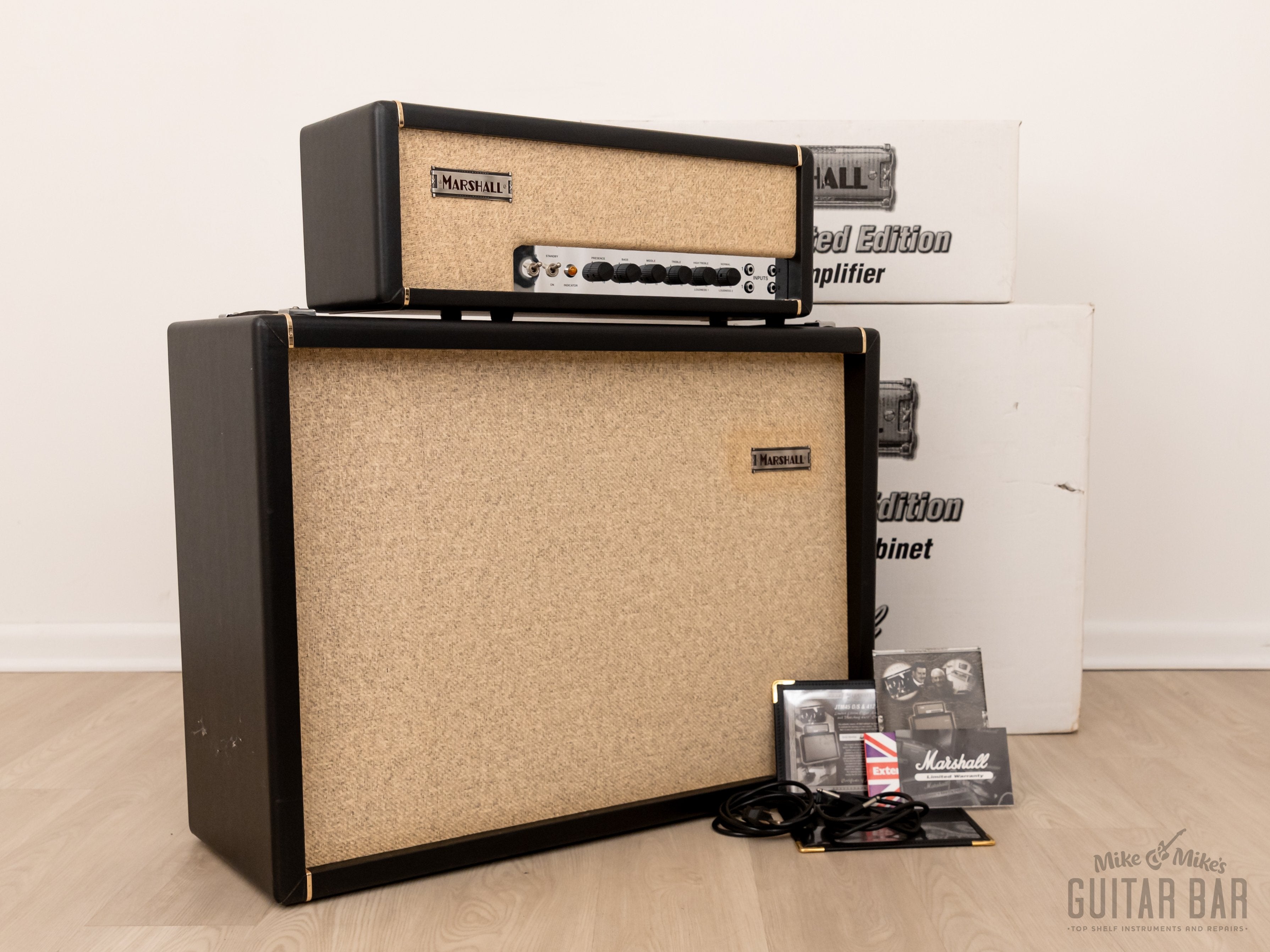 2000 Marshall JTM45 Offset Limited Edition Head & 4x12 Cabinet, Mint w/ COA, Tags, Shipping Box