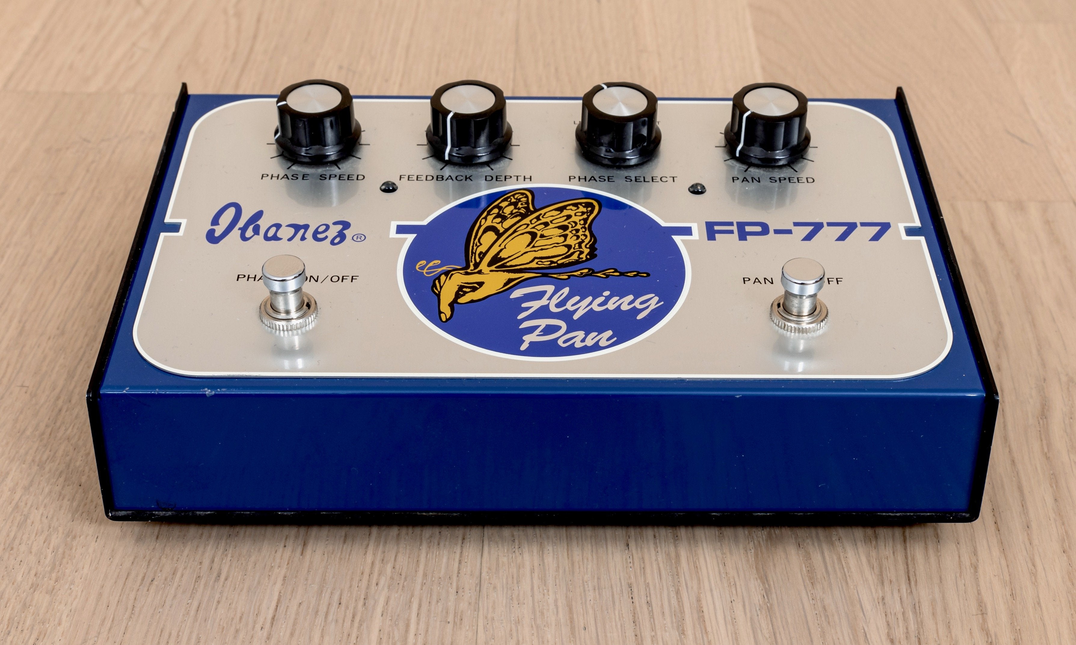 2008 Ibanez FP-777 Flying Pan Vintage Reissue Phaser Stereo Guitar Effects Pedal, Japan