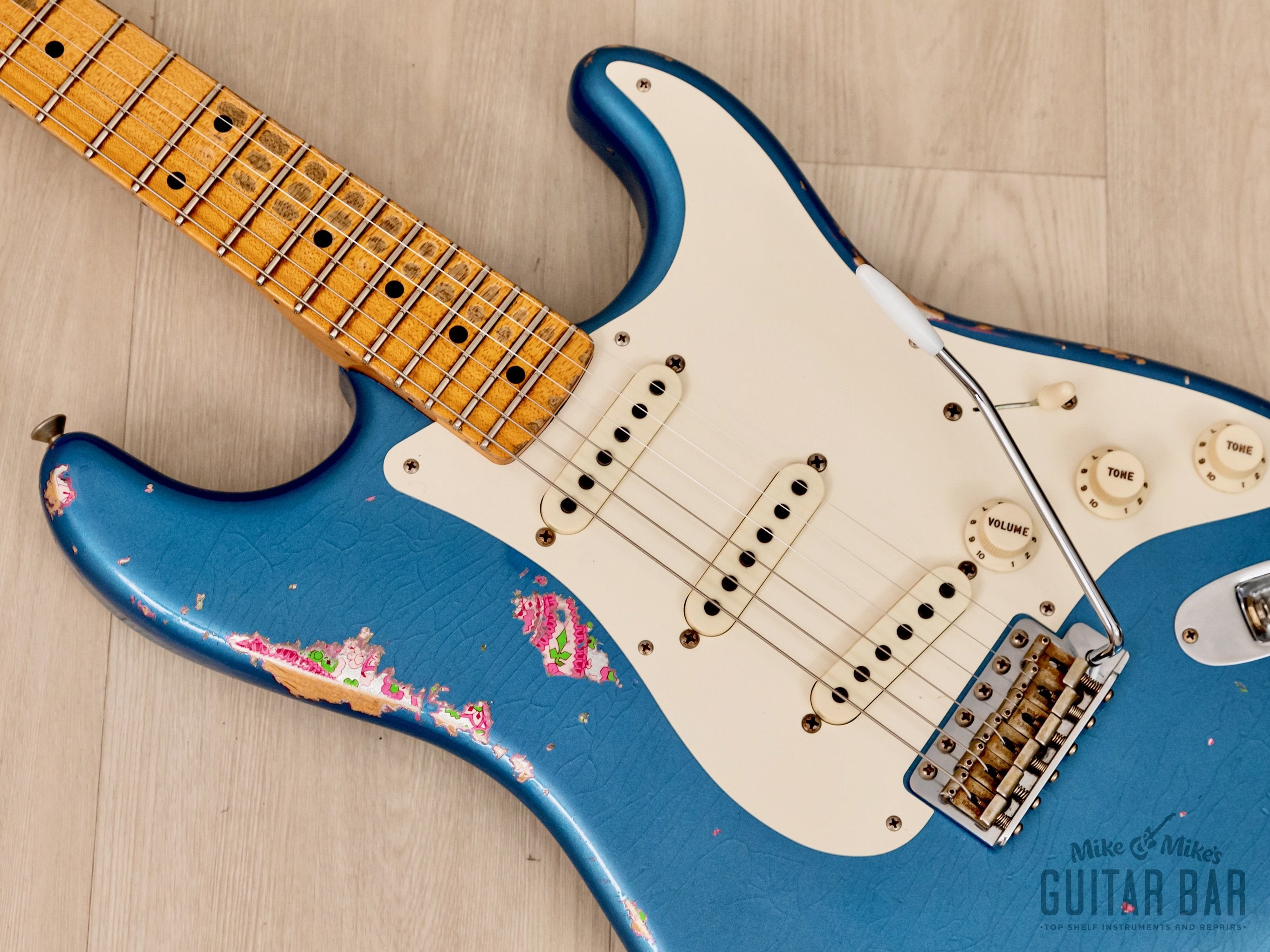 2016 Fender Custom Shop 1957 Heavy Relic Stratocaster, Lake Placid Blue over Pink Paisley w/ Case, COA, Tags