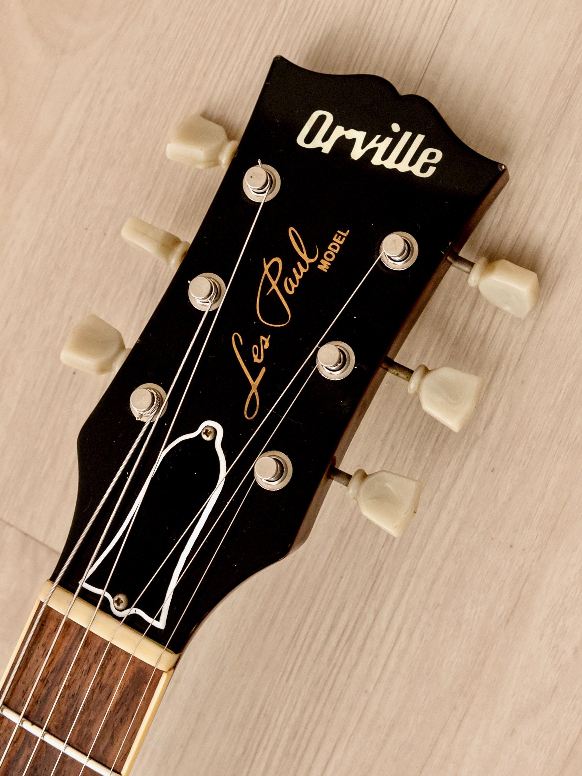 1994 Orville Les Paul Standard LPS-75 Trans Amber, Gibson-Licensed w/ Lambertones & USA Harness, Japan Fujigen