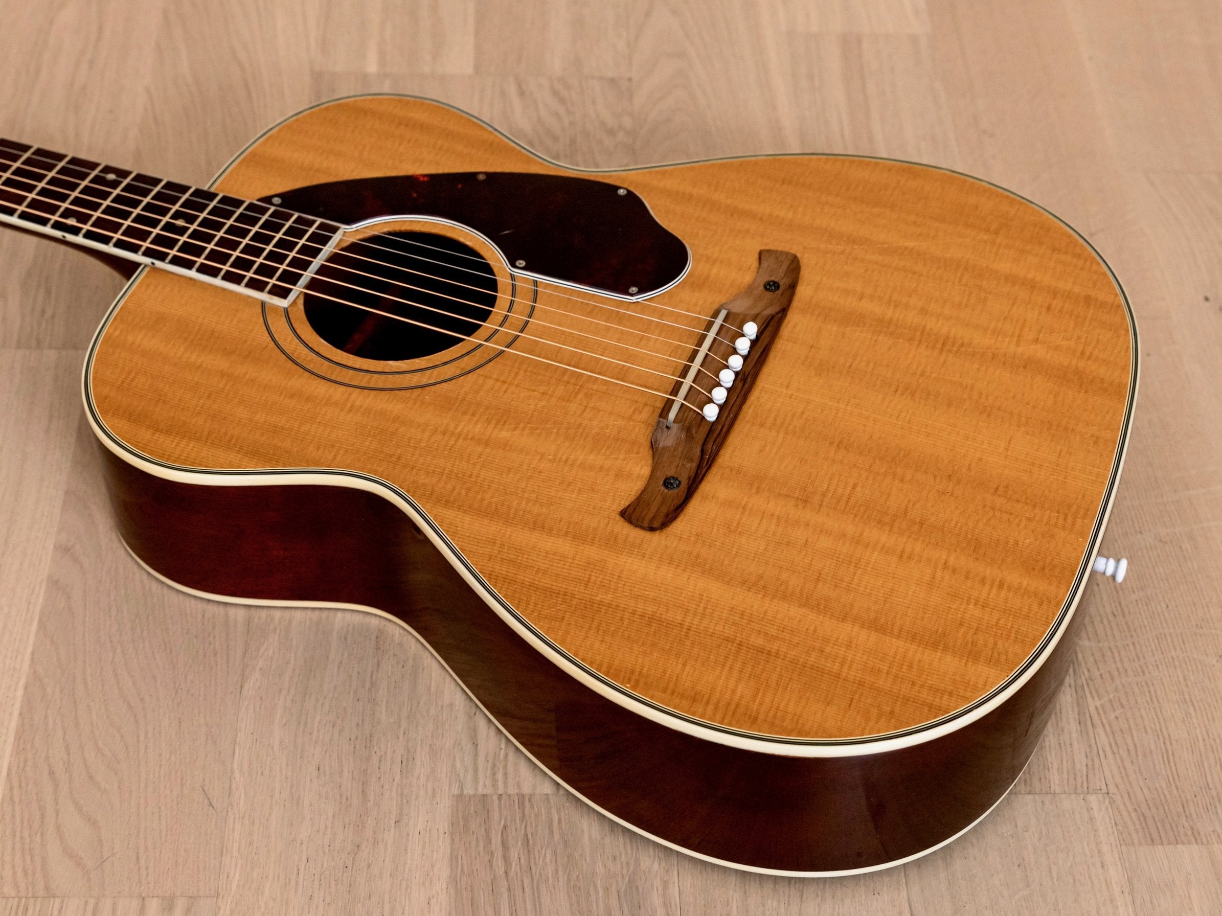 1960s Fender F-1050 Vintage Auditorium Body Acoustic Guitar, Harmony USA-made Sovereign H-1203 w/ Case
