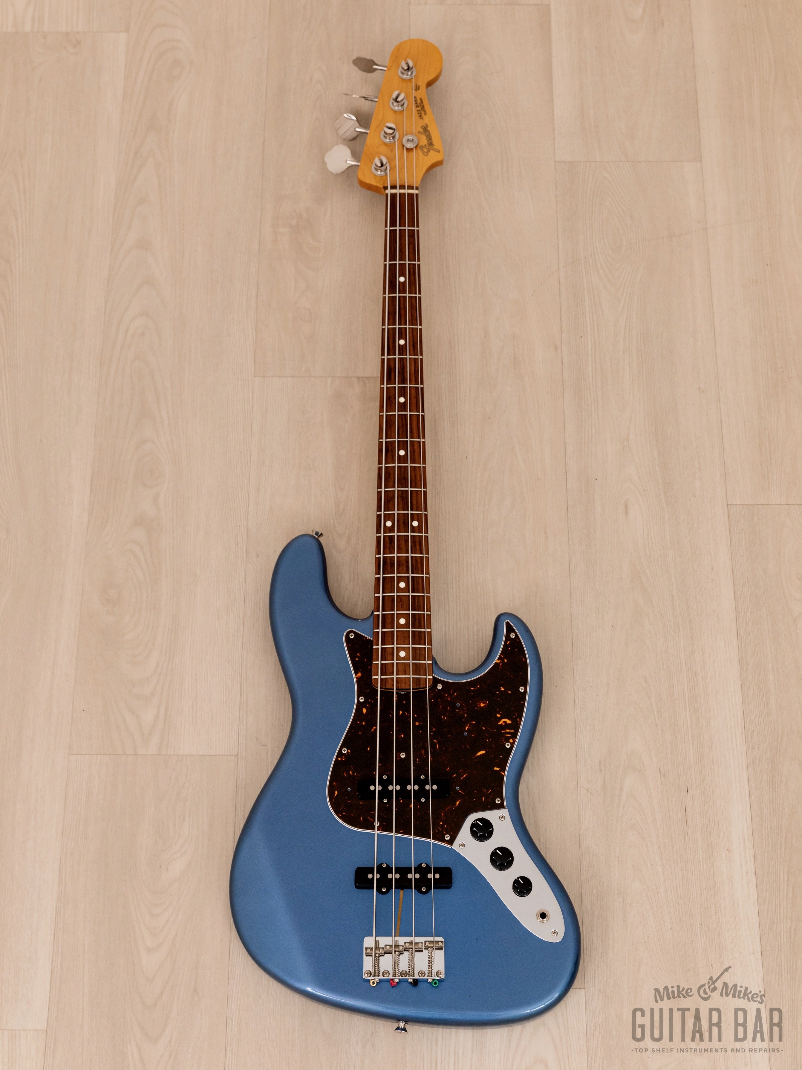 2015 Fender Jazz Bass '62 Vintage Reissue JB62-US Lake Placid Blue w/ USA  Pickups & Case, Japan MIJ