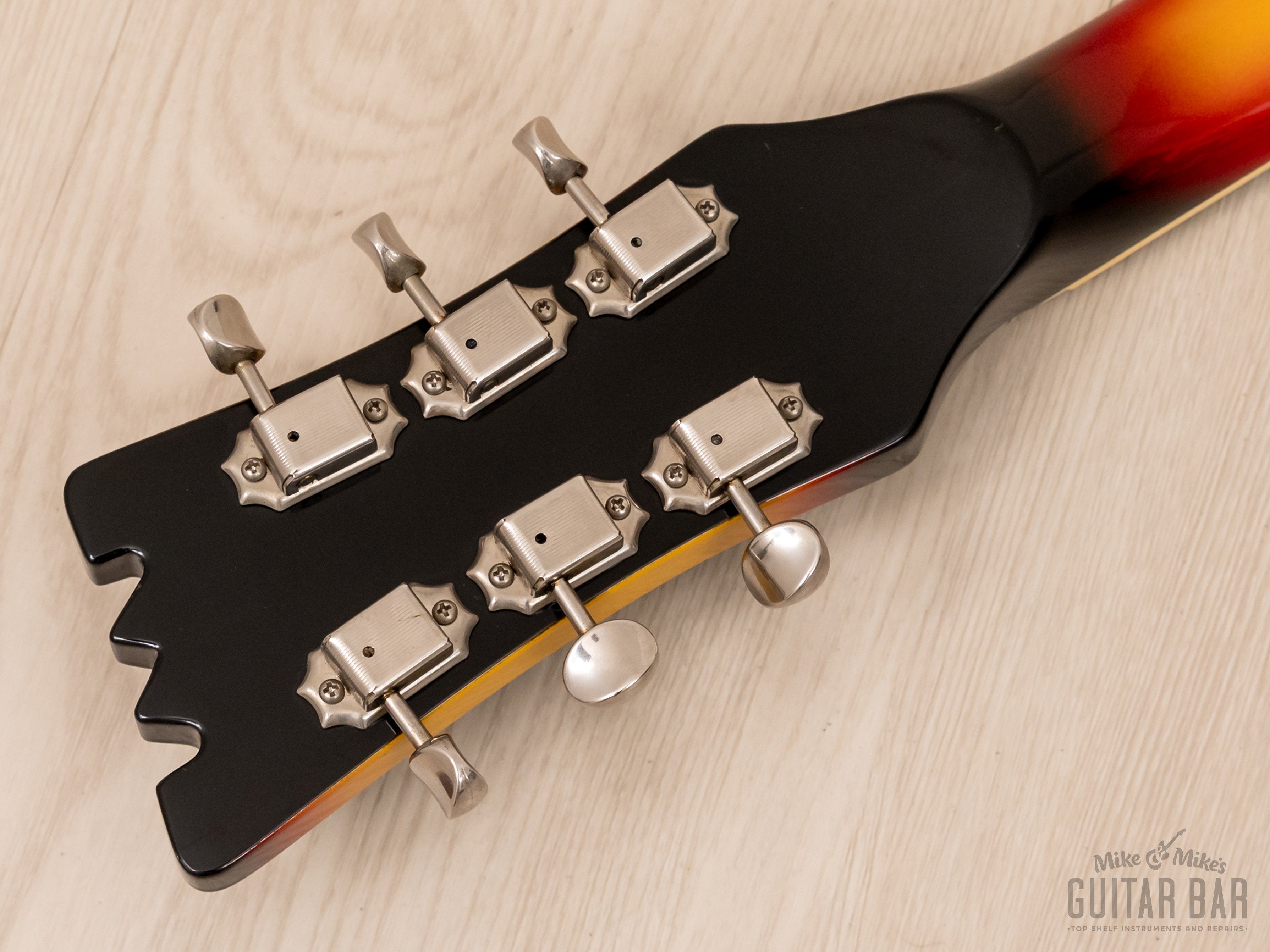 1990s Mosrite Ventures Model '65 Vintage Reissue Sunburst w/ Moseley Vibrato & Tags, Japan Kurokumo