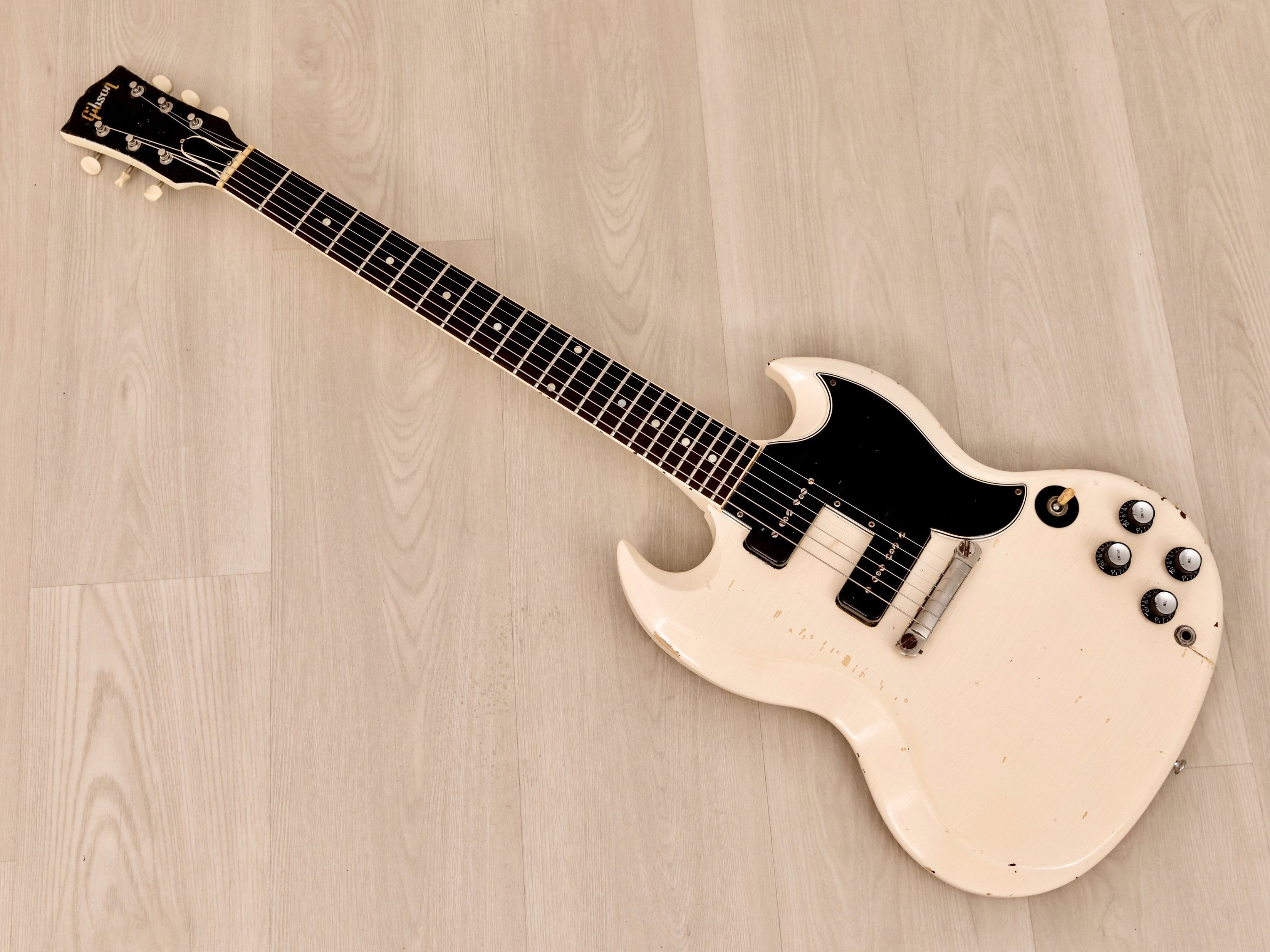 1962 Gibson SG Special Vintage Electric Guitar Polaris White w/ Case