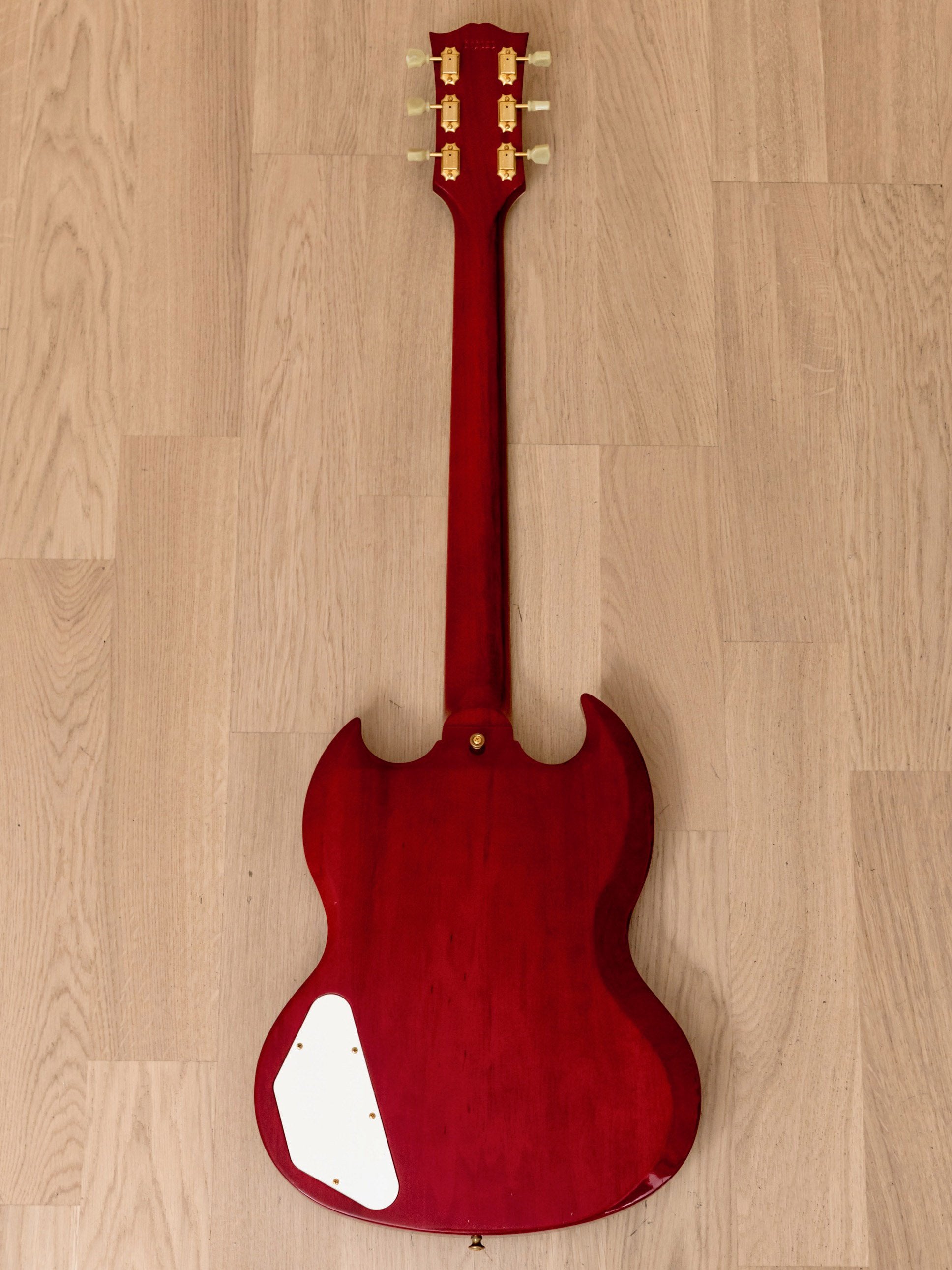2009 Gibson Custom Shop Korina SG Custom 3 Pickup Limited Edition Cherry w/ COA, Tags & Case