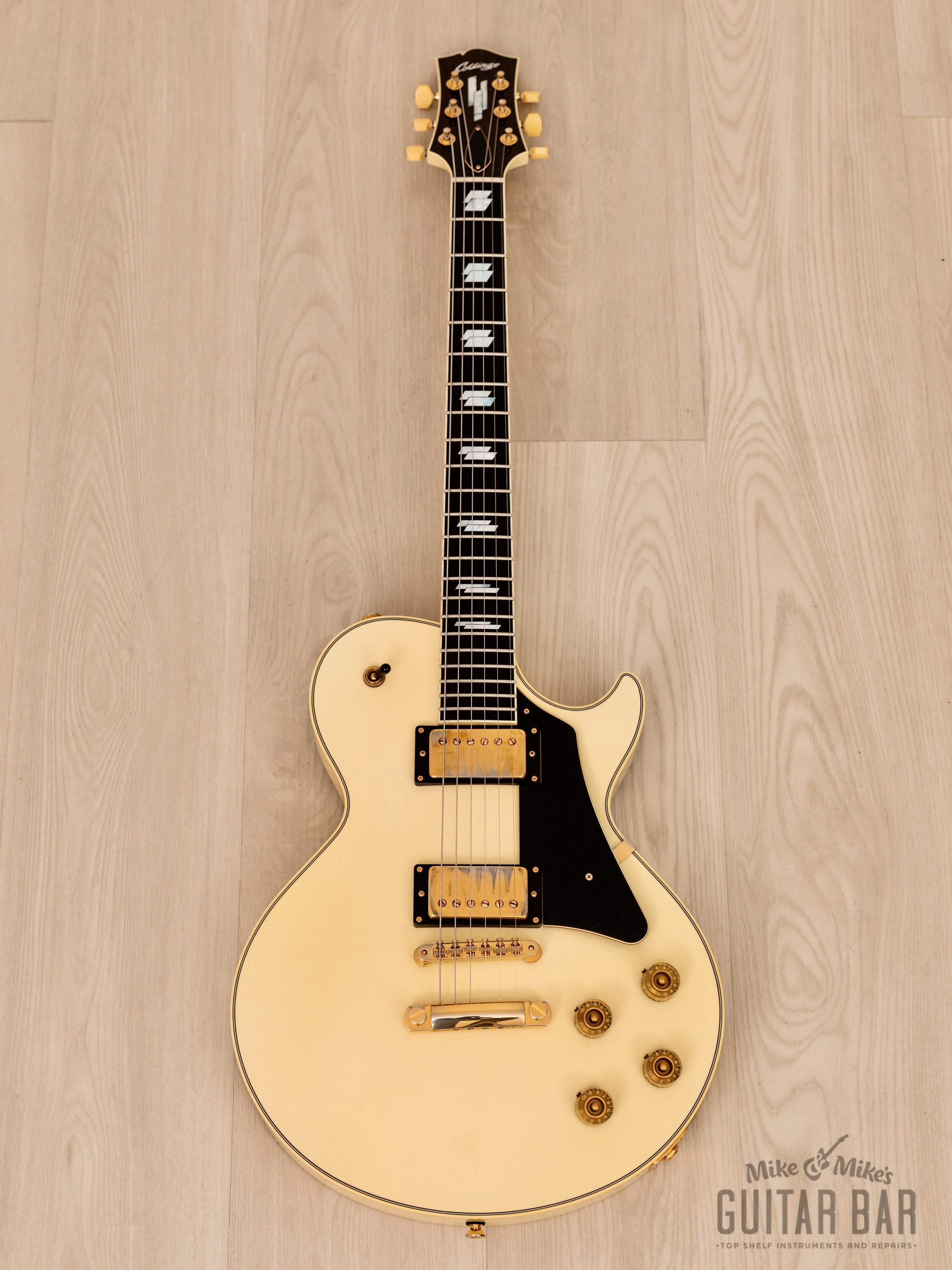 2021 Collings City Limits Deluxe Aged Olympic White Near-Mint w/ Mahogany Top, Bare Knuckle Black Dog, Case & Tags