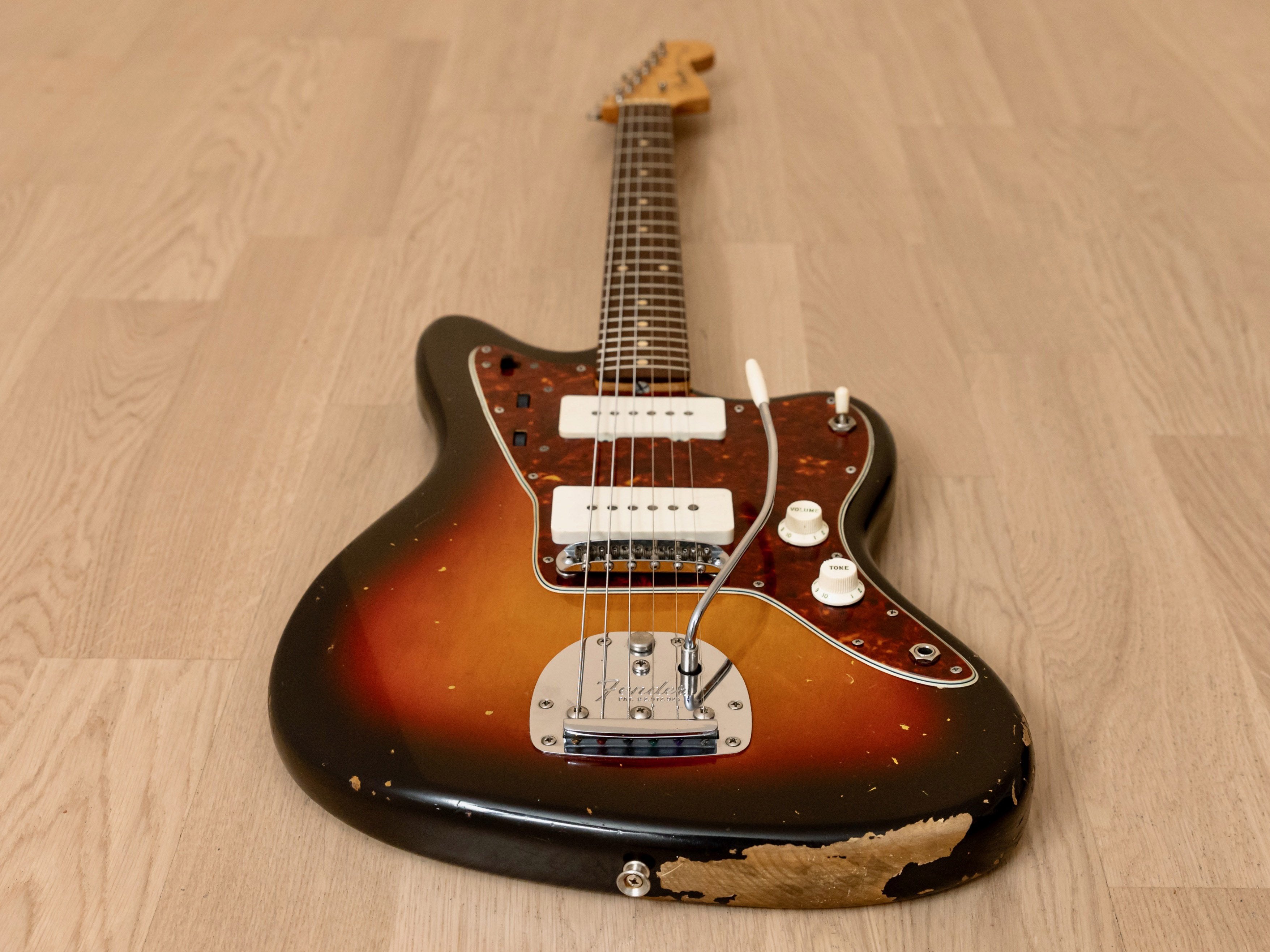1962 Fender Jazzmaster Vintage Pre-CBS Offset Guitar Sunburst Slab Board w/ Case