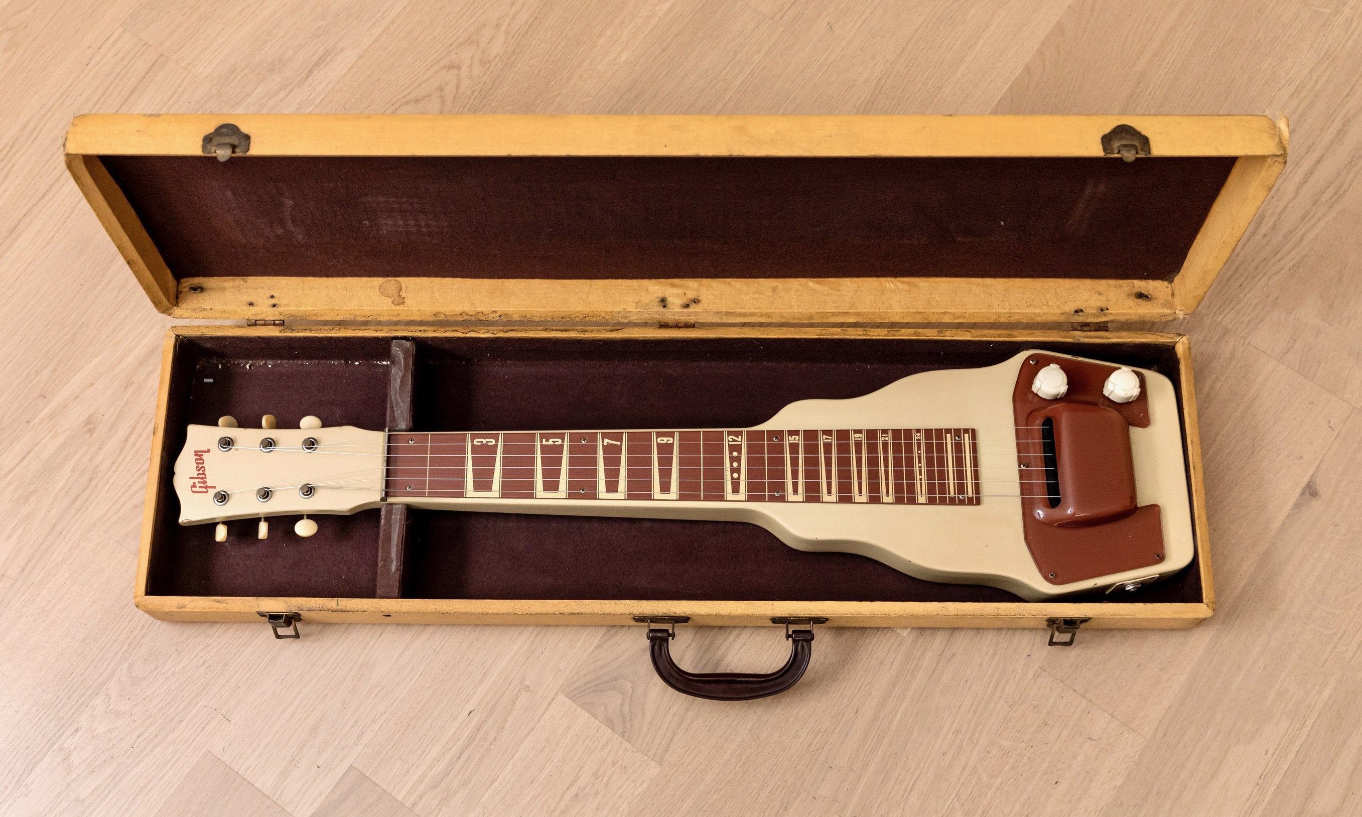 1950s Gibson BR-9 Vintage Lap Steel w/ Case, Alnico P-90 Pickup