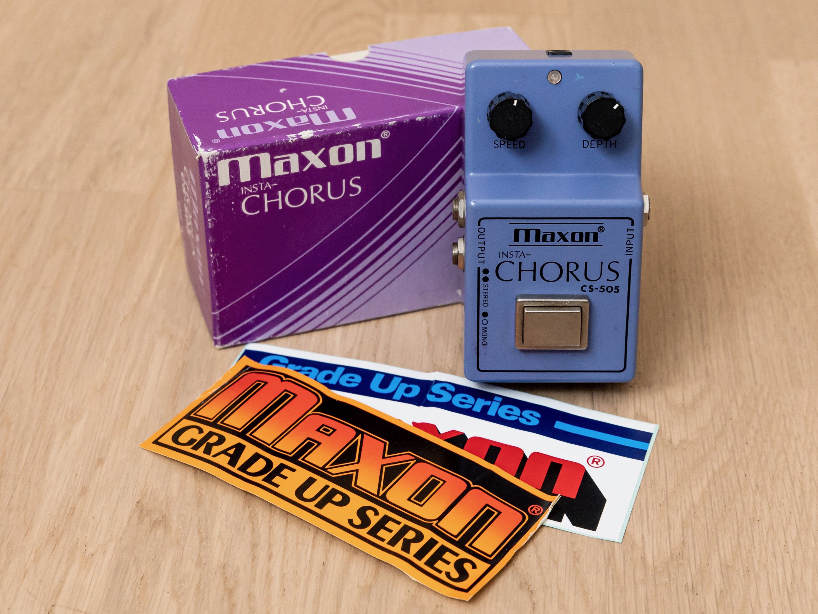 1980s Maxon CS-505 Insta-Chorus Vintage Analog Guitar Effects Pedal, Near Mint w/ Box, Ibanez