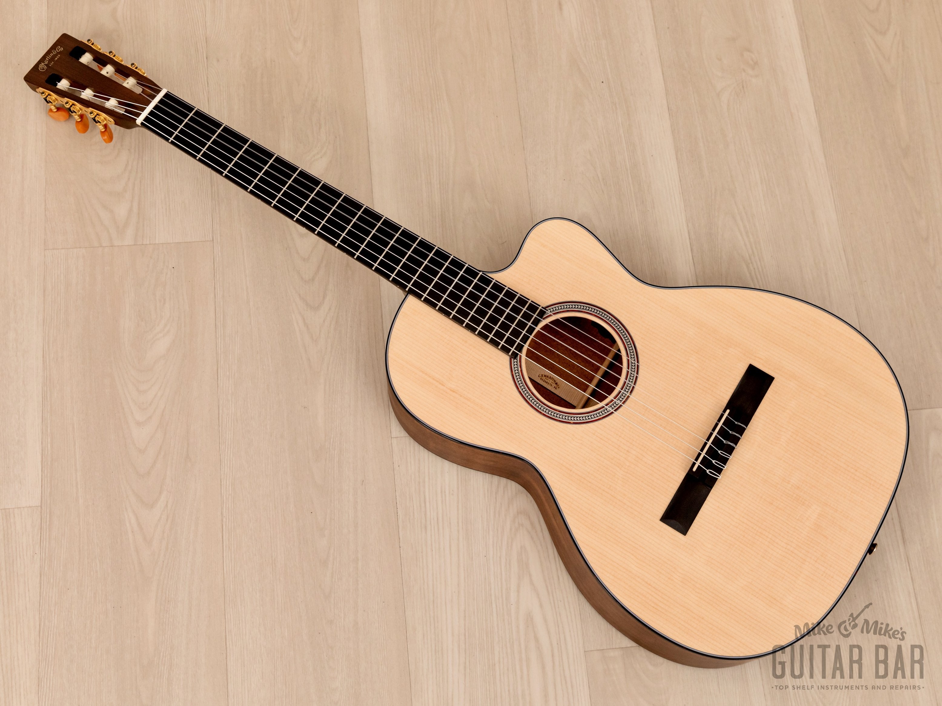 2021 Martin 000C12-16 Nylon Cutaway Acoustic Electric Guitar, Near Mint w/ Case, Hangtags