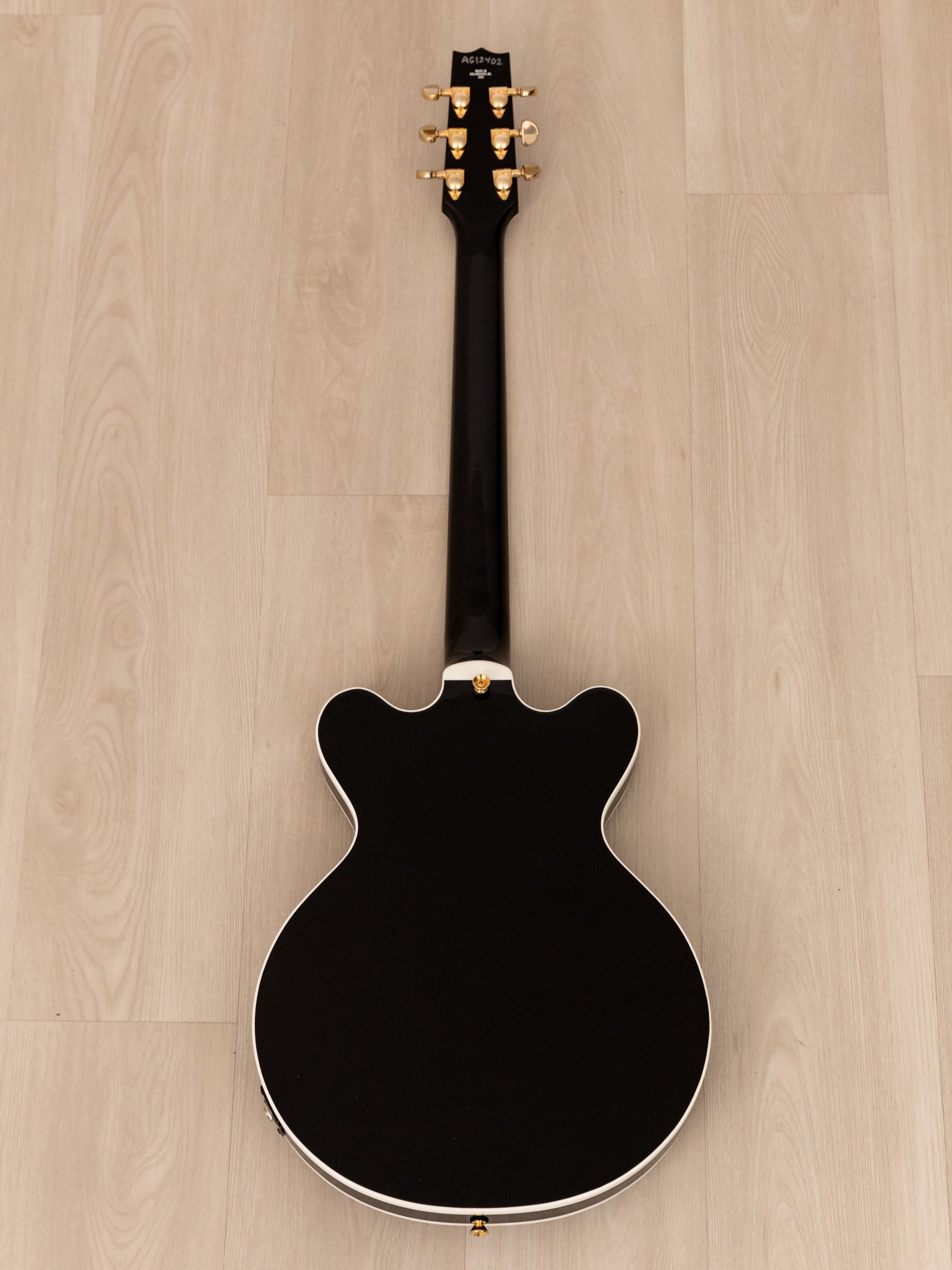 2016 Heritage Millennium DC Double Cutaway Semi-Hollow Guitar Black Opaque w/ Seymour Duncan PAFs & Case, Kalamazoo