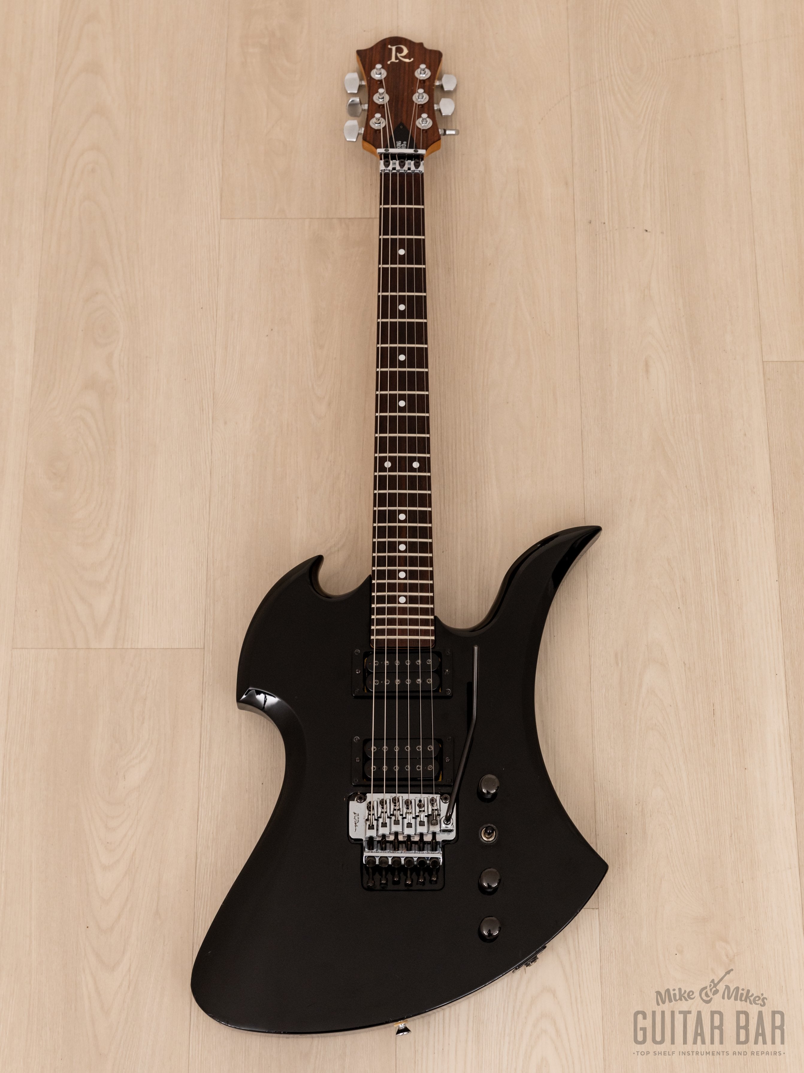 1989 BC Rich Mockingbird NJ Series MG-801 Vintage Electric Guitar Black, Japan