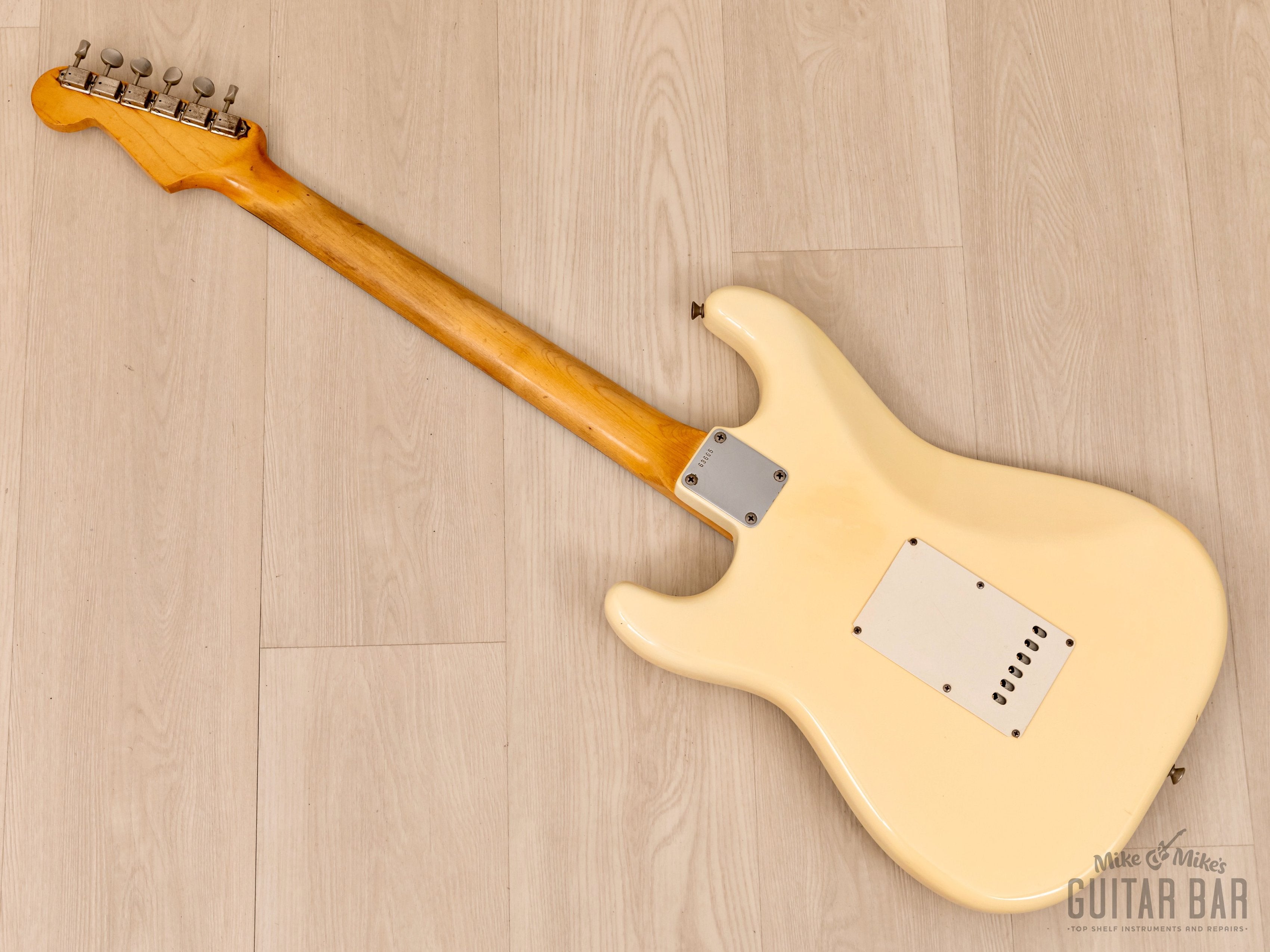1961 Fender Stratocaster Vintage Pre-CBS Guitar Olympic White w/ Case