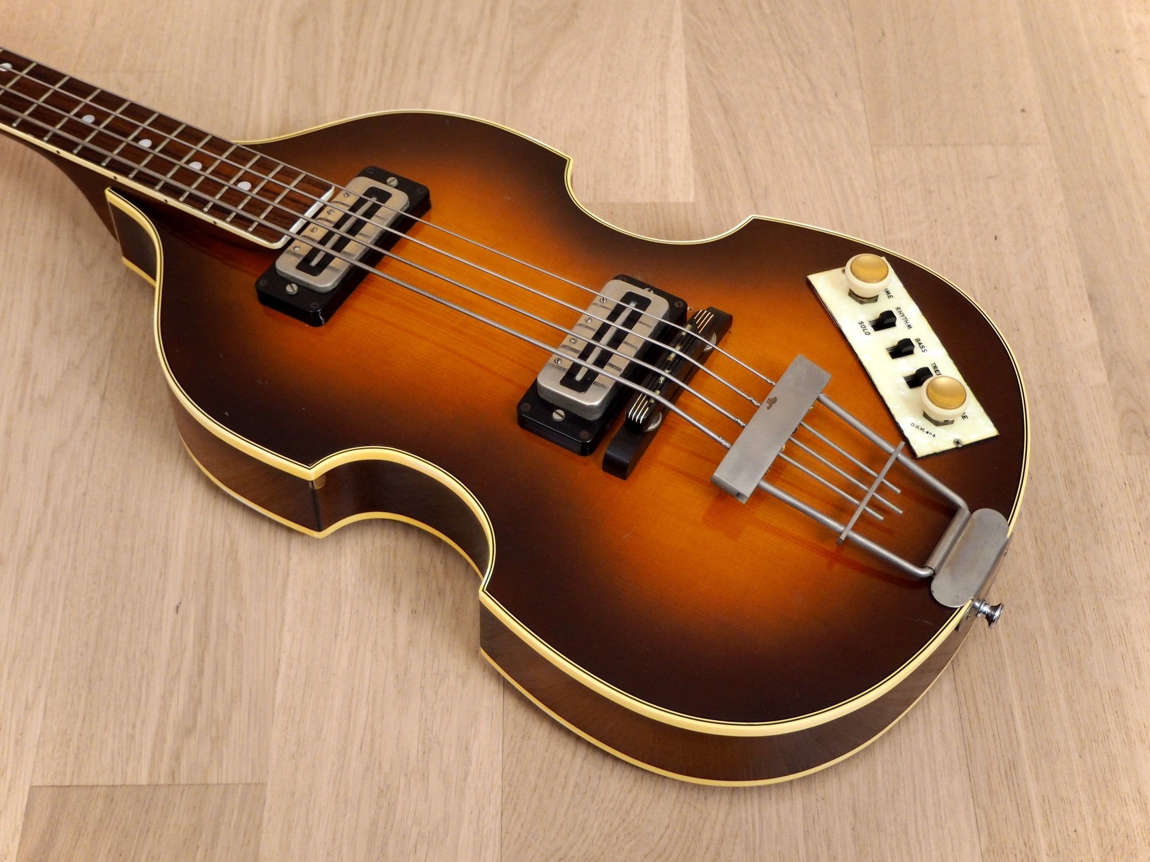 1979 Hofner 500/1 Beatle Bass Vintage Violin Bass w/ Blade Pickups, Case