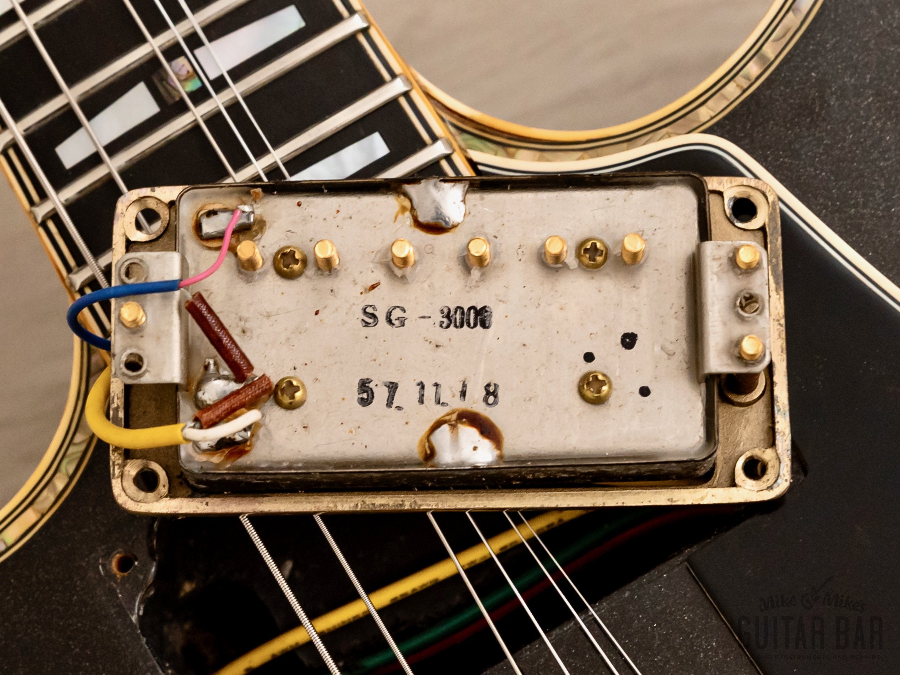 1982 Yamaha SG3000 Custom Vintage Guitar Metallic Black, Collector-Grade w/ Case & Hangtag