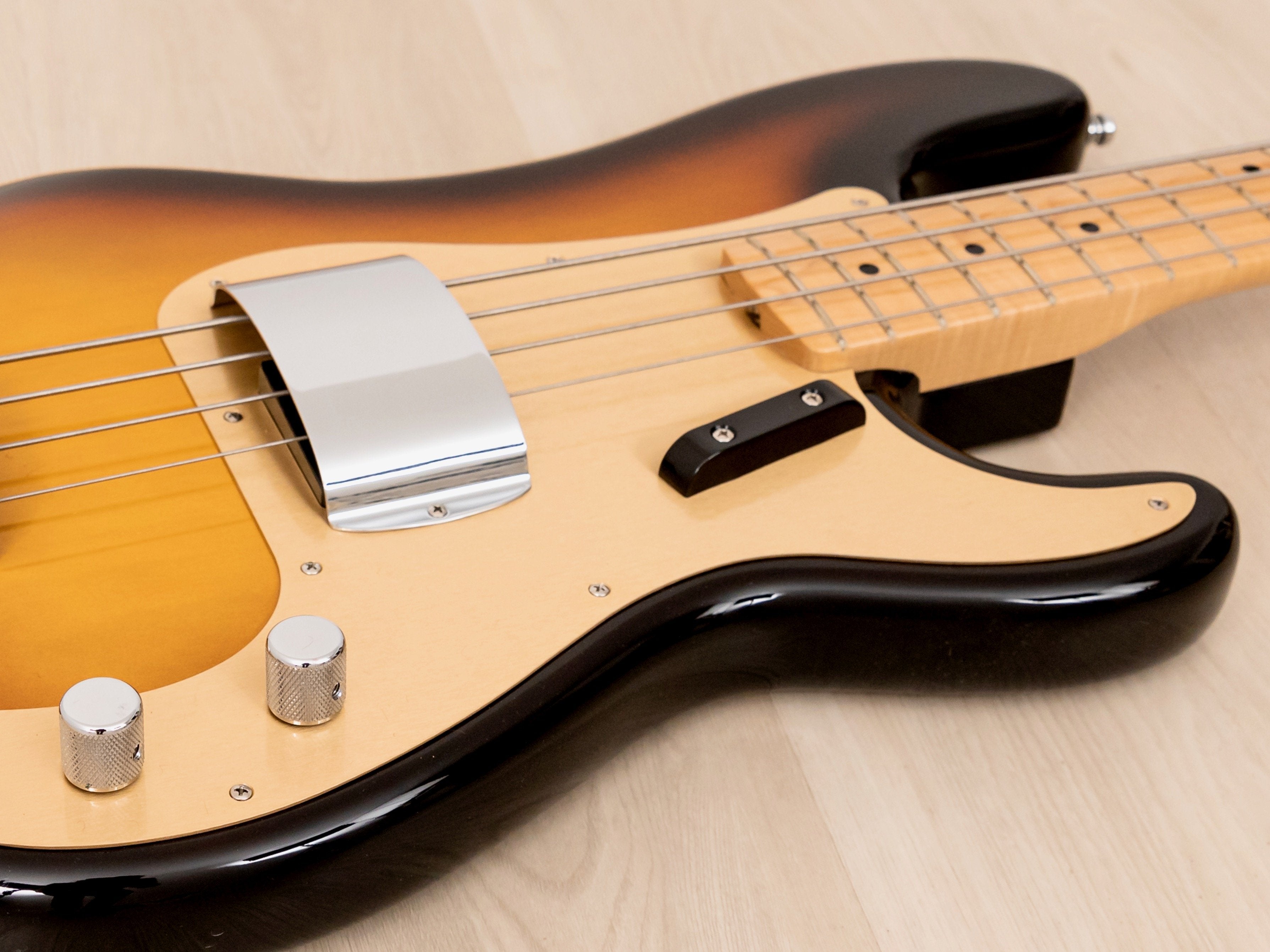 2017 Fender American Vintage '58 Precision Bass Sunburst w/ Tweed Case, Hangtags, Case Candy